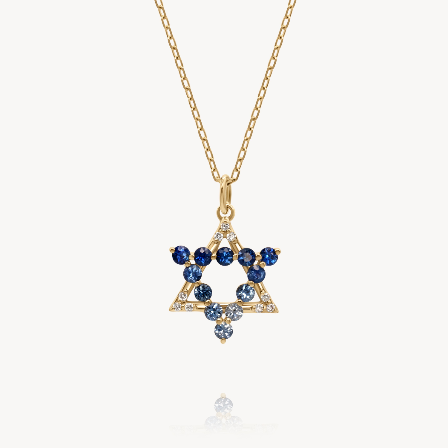 Star of David Necklace - 14K Gold Jewish Pendant for Men & Women - Perfect for Hanukkah, Bar Mitzvah & Everyday Wear
