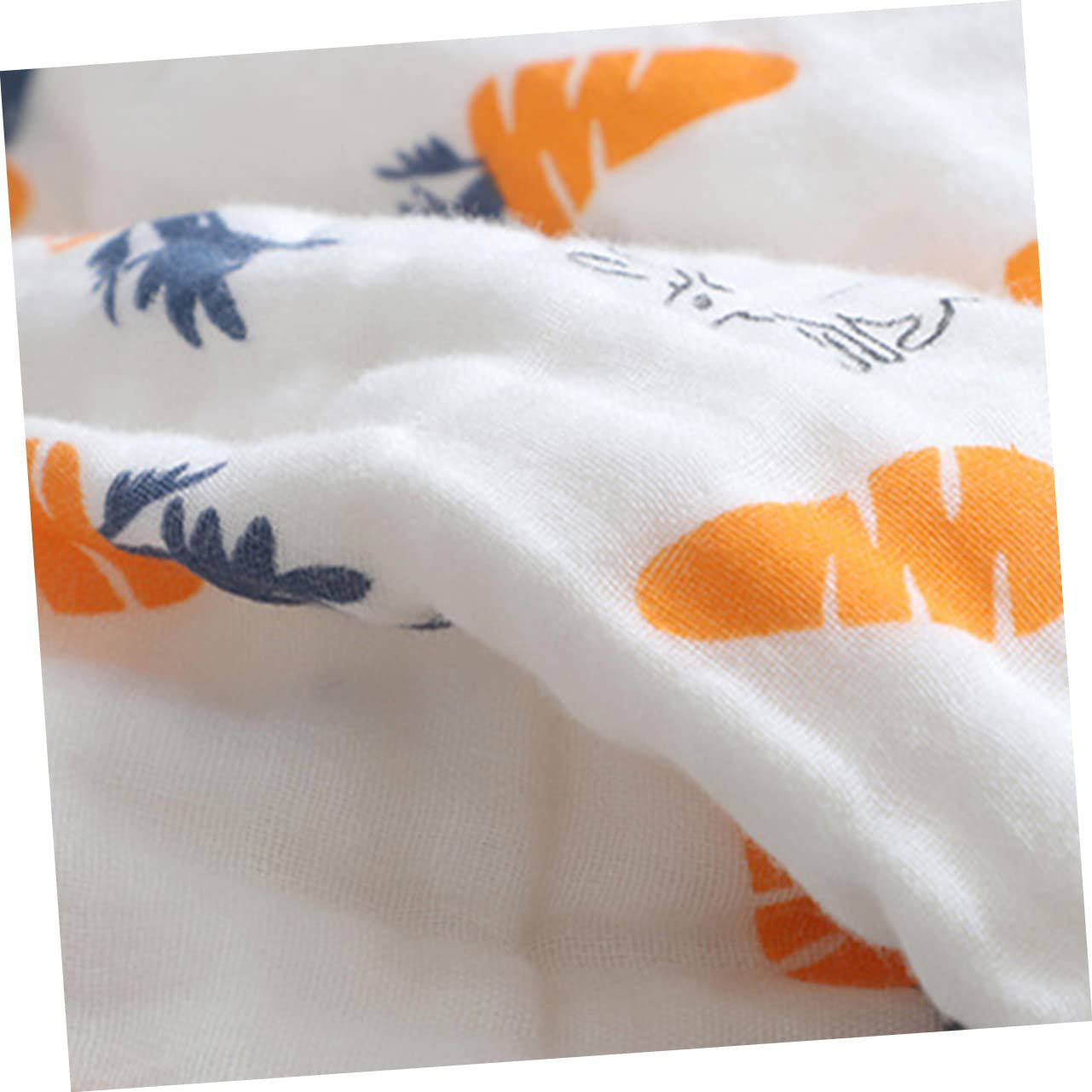 UPKOCH 6-Pack Premium Square Towels - Soft Absorbent Muslin Baby Washcloths & Bibs Set for Newborns, Infants - Perfect for Feeding, Bathing, and Drool Protection