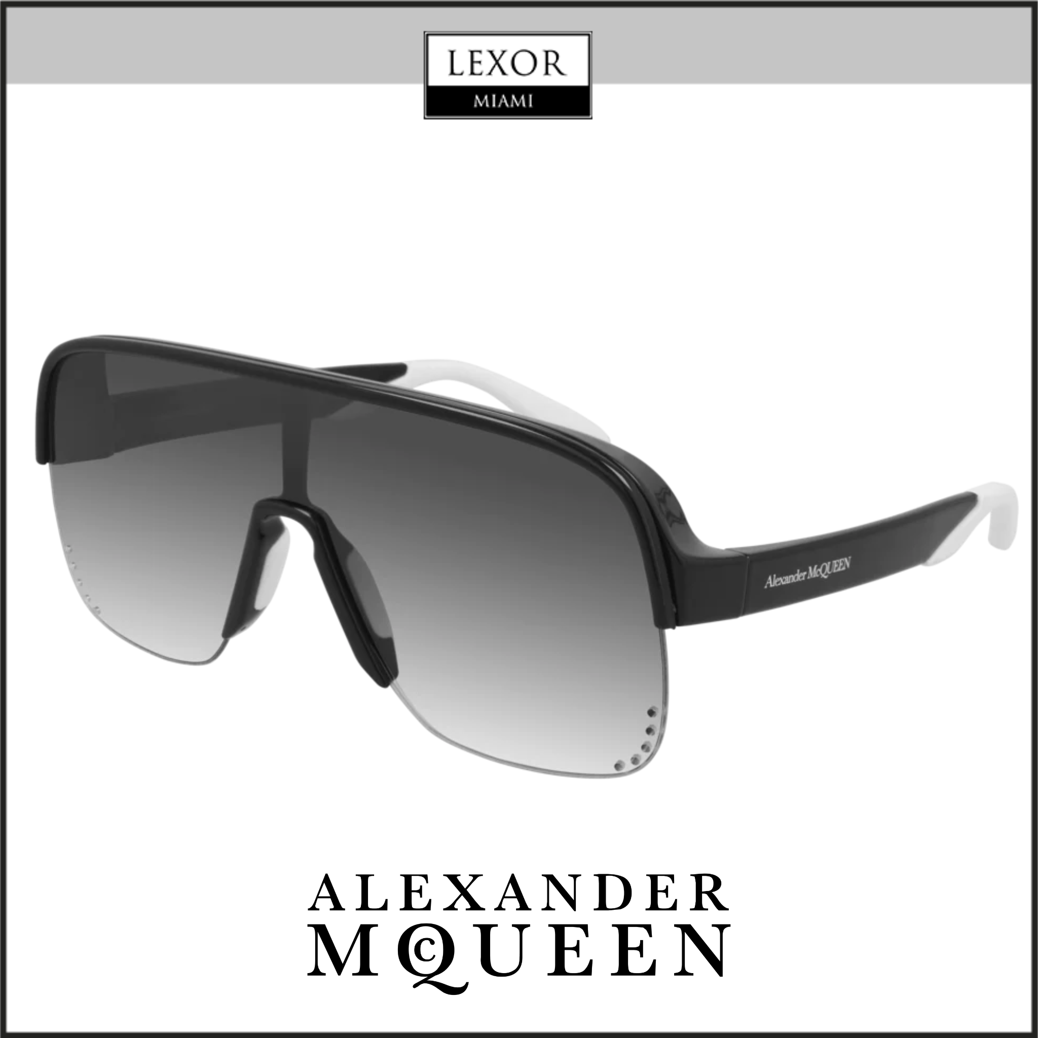 Alexander McQueen AM0294S 002 Unisex Sunglasses - UV Protection Fashion Shades for Men & Women | Perfect for Outdoor Activities, Beach & Driving