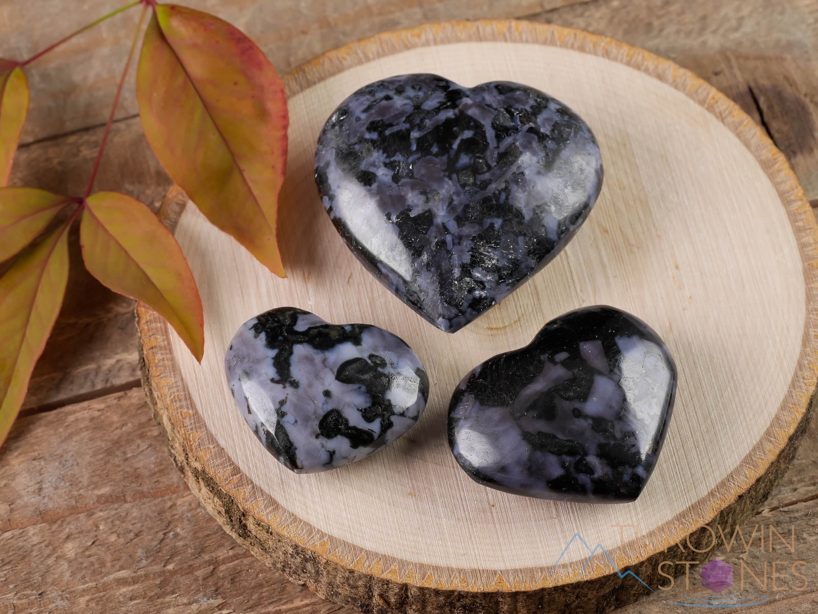 Indigo Gabbro Crystal Heart - Healing Stone for Self Care, Spiritual Gifts for Mom, Home Decor & Meditation - E1300 | Perfect for Yoga, Reiki & Positive Energy