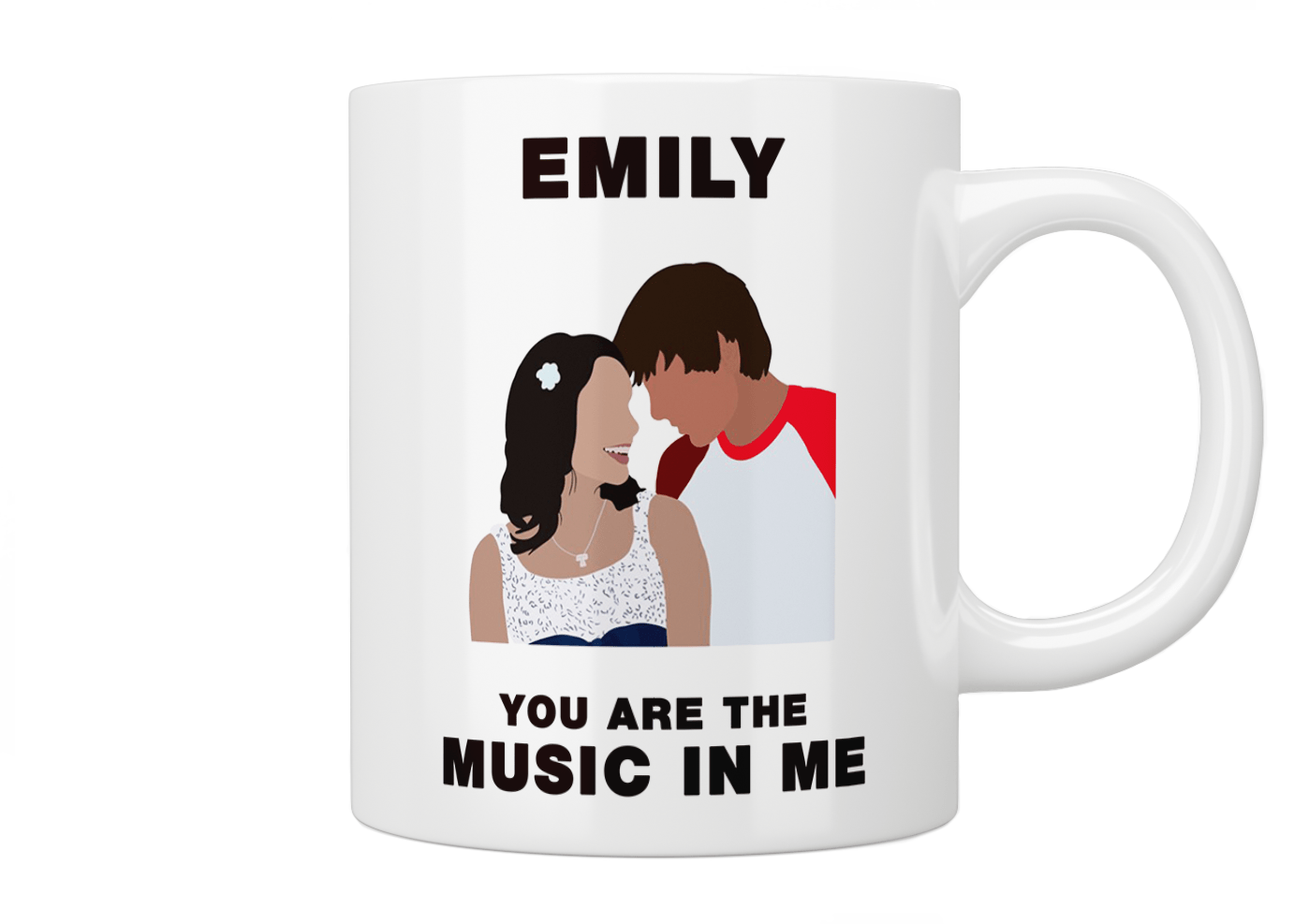 Personalized High School Musical Coffee Mug - Custom Name Gift for Fans - Perfect for Hot Drinks, Office Use & Disney Movie Lovers