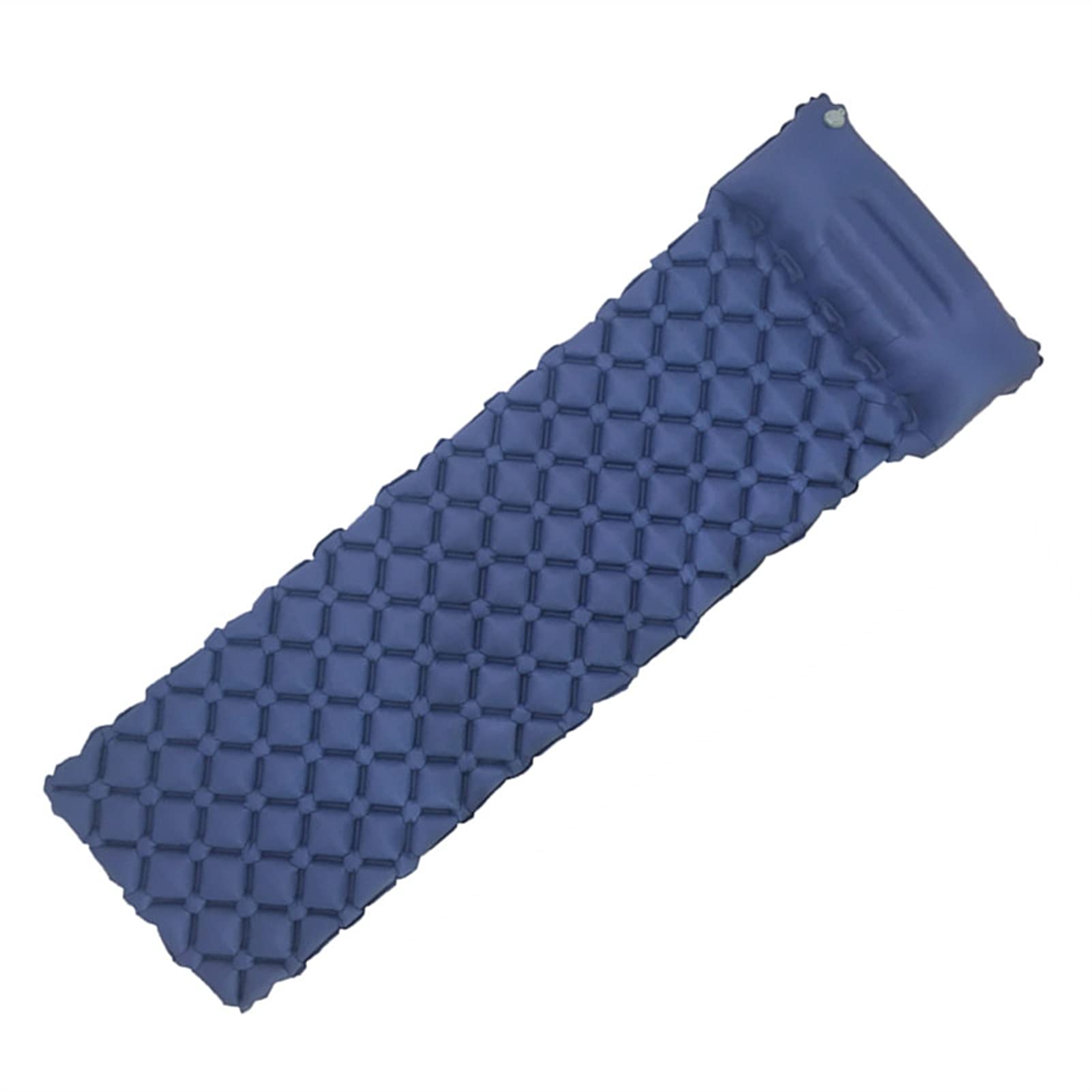 **ZJDYDY Portable Air Mattress - Fast Inflating, Ultra Lightweight Camping Sleeping Pad with Built-in Pillow - Navy Blue - Ideal for Camping, Hiking, Travel & Emergency Rescue**