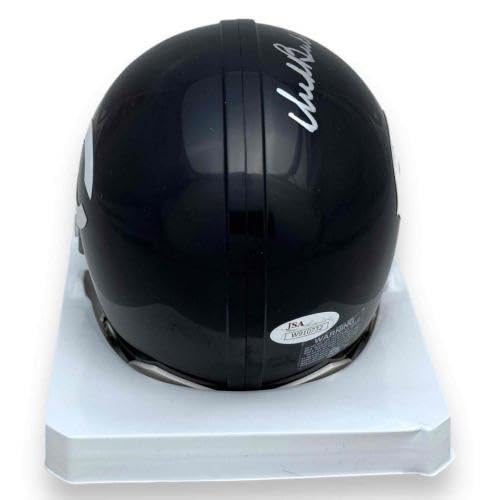Dick Butkus Autographed Chicago Bears Mini Helmet with JSA Certificate - Signed NFL Collectible for Fans, Display, and Memorabilia Collection