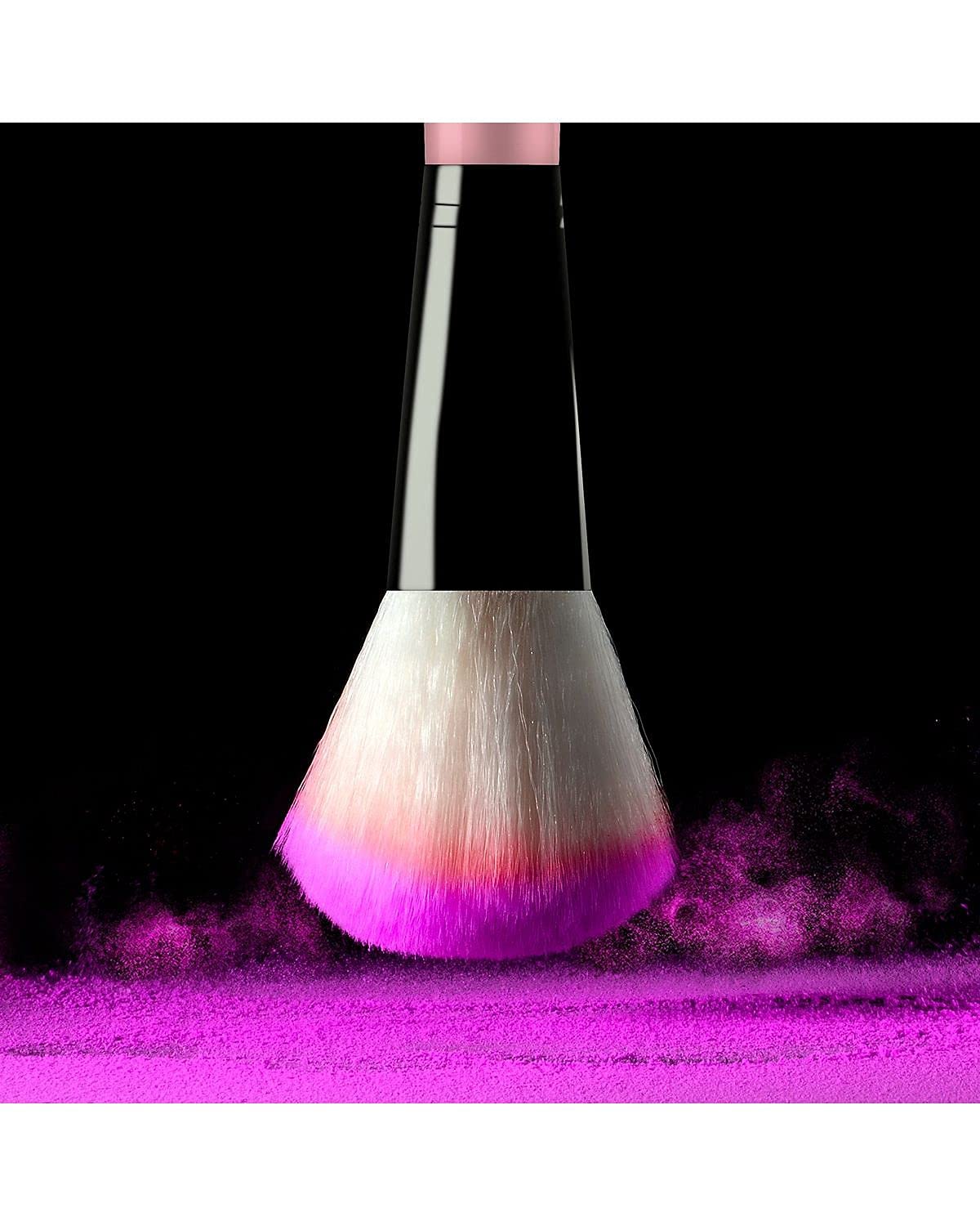 Glamzone 12-Piece Professional Makeup Brush Set with Foundation, Blending, Concealer & Eyeshadow Brushes | Includes Free Leather Pouch Holder | Perfect for Everyday Makeup, Contouring & Professional Makeup Artists (Pink, Pack of 12)