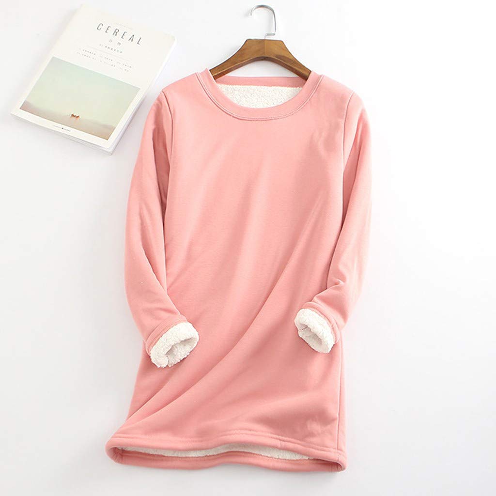 Women's Sherpa Fleece Pullover - Warm Winter Sweatshirt for Casual Wear