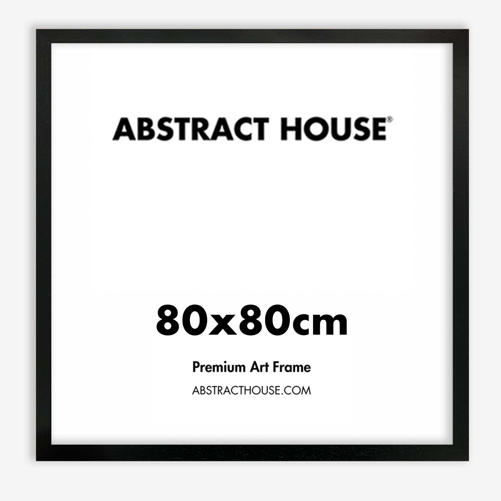 80 x 80 cm Wooden Picture Frame - Solid Wood Wall Art Display for Photos, Posters & Canvas - Perfect for Home Decor, Office & Gallery Display