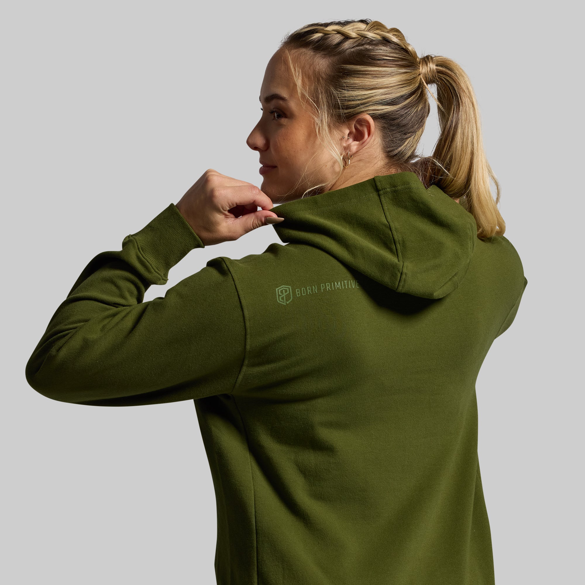 Women's Unmatched Hoodie - Military Green | Soft Fleece Pullover Sweatshirt | Casual Streetwear & Loungewear for Everyday Comfort