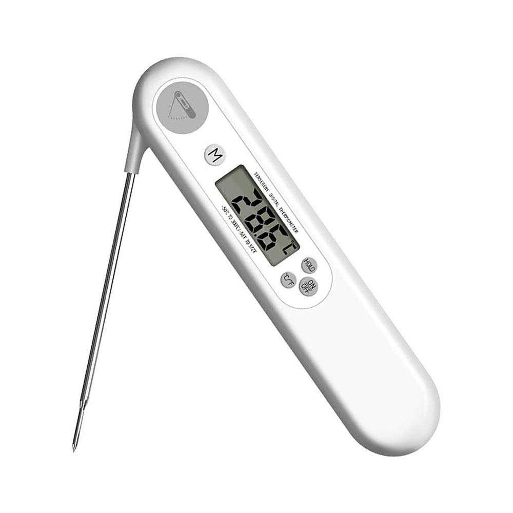 Upgraded Waterproof Digital Meat Thermometer - 2 Second Instant Read Cooking Thermometer with Backlight & Ambidextrous Display for Grilling, BBQ, Baking, Candy, Liquids - Perfect for Kitchen, Outdoor Cooking & Food Safety