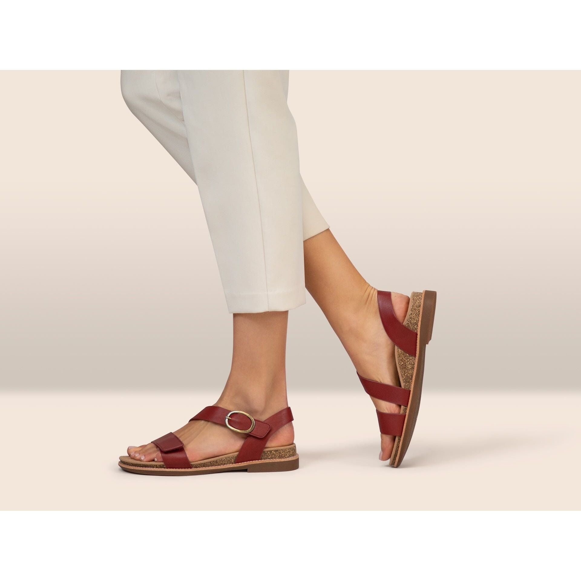 AETREX Tamara Asymmetrical Quarter Strap Sandals for Women - Comfortable Walking Shoes for Casual Outings & Summer Vacations