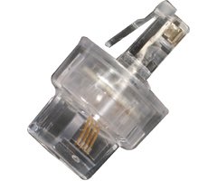 Recoton T59 Tangle-Free Power Adapter - Clear Universal AC Plug Converter for Travel, Home & Office Use