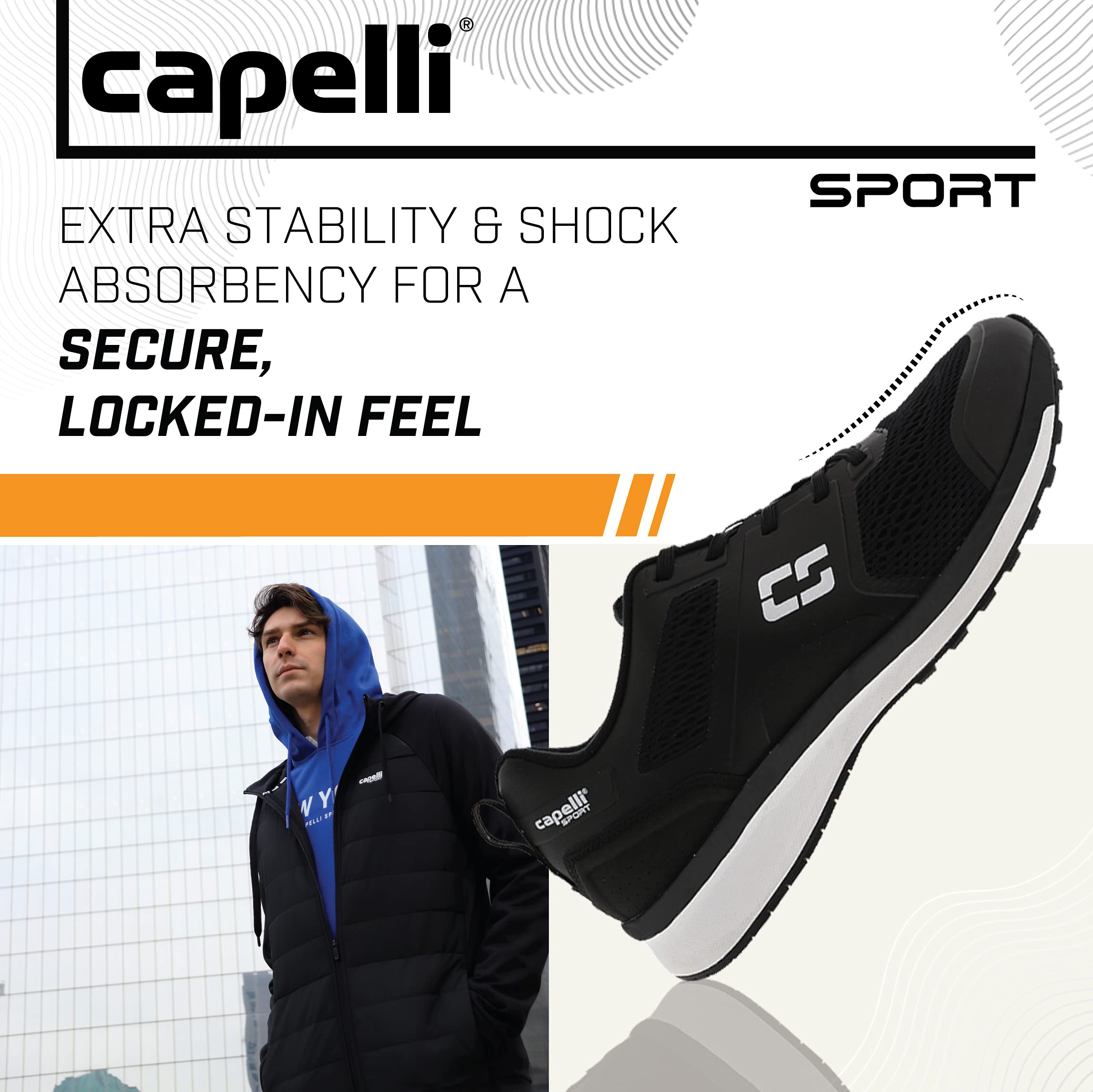 Capelli Sport Men's Running Sneakers - Lightweight Athletic Shoes for Jogging, Gym & Casual Wear - Breathable Comfort Walking Shoes for Men