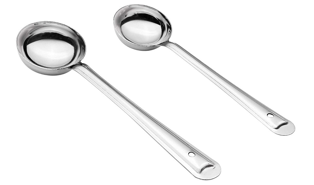 Premium Stainless Steel Basting & Serving Ladle Set (2-Piece) - Durable Kitchen Tools for Cooking, Grilling & Food Serving - Perfect for Soups, Sauces & BBQ