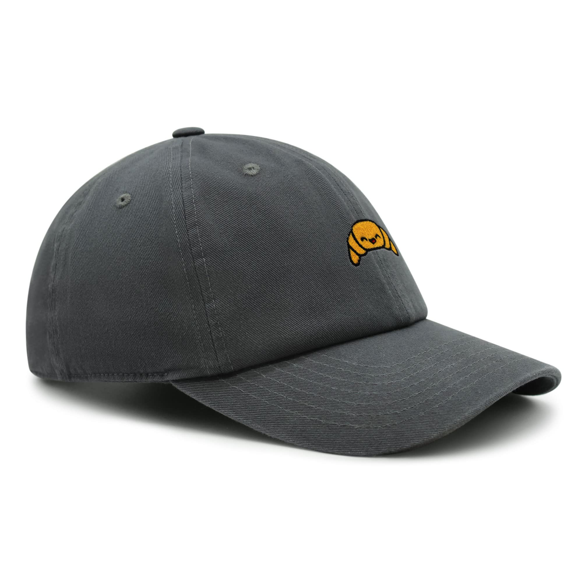 JPAK Premium Embroidered Croissant Dad Hat - Stylish Baseball Cap for Bread Lovers & Foodies | Perfect for Cafes, Bakeries & Casual Outings