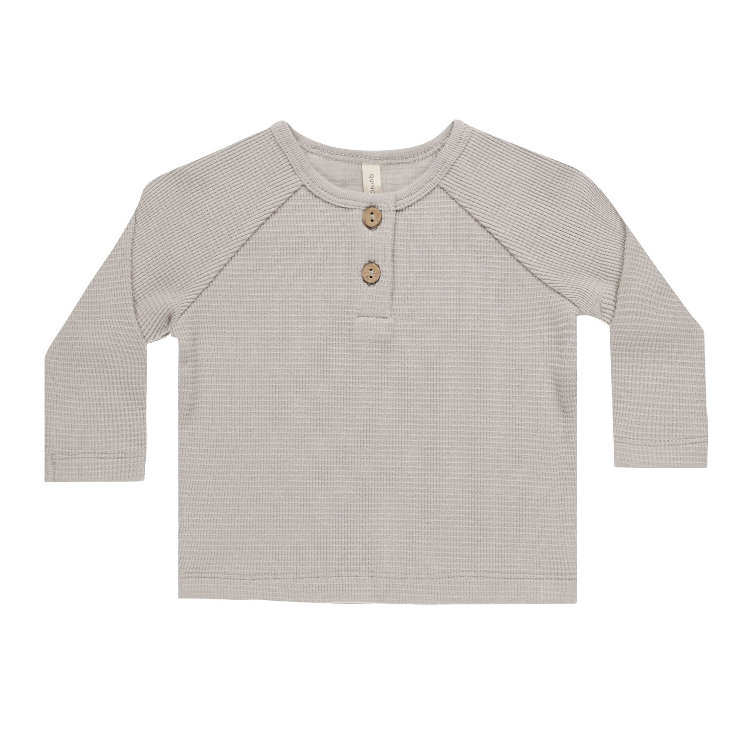 Women's Henley Knit Top in Soft Fog Color - Final Sale | Casual Long Sleeve Shirt for Everyday Wear, Layering & Fall Outfits