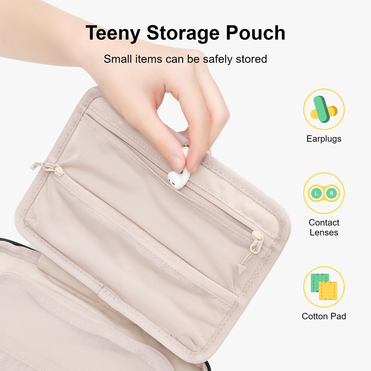 LEVEL8 Waterproof Travel Toiletry Bag for Women & Men - Large Hanging Makeup Organizer with Hook - Perfect for Cosmetic Storage & Travel Accessories - Ideal for Vacation, Gym, Business Trips & Camping