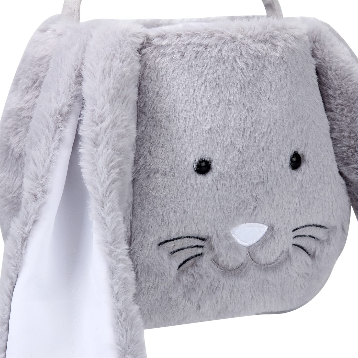 Personalized Plush Easter Bunny Basket with Long Ears - Monogrammed Easter Bucket for Egg Hunting, Candy Storage & Easter Decorations - Perfect Easter Gift Bags for Kids & Home Decor
