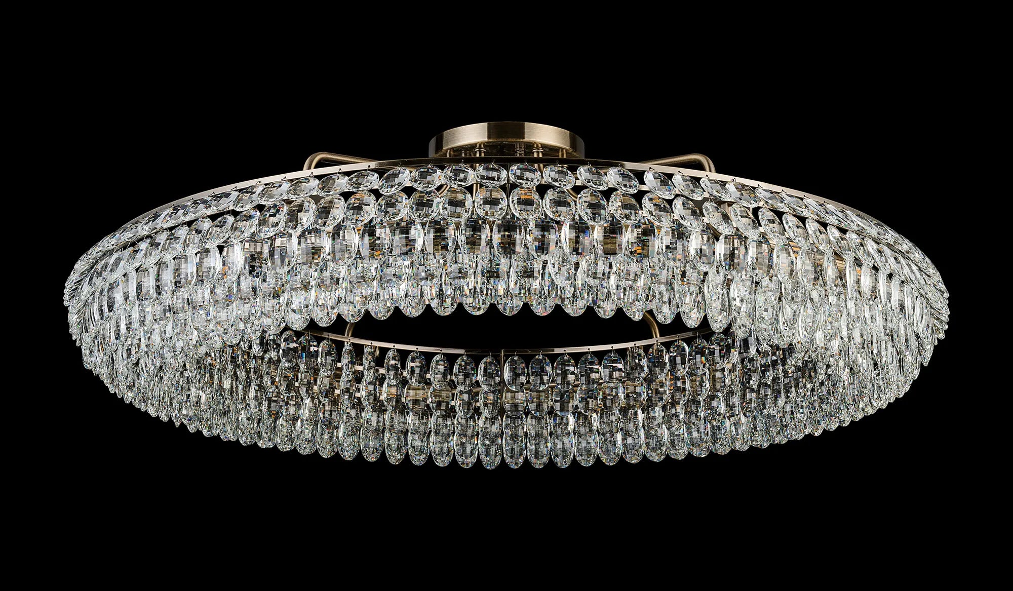 Consten Semi Flush Ring Ceiling Light Fixture with E14 Socket - Perfect for Bedroom, Hallway & Small Space Lighting
