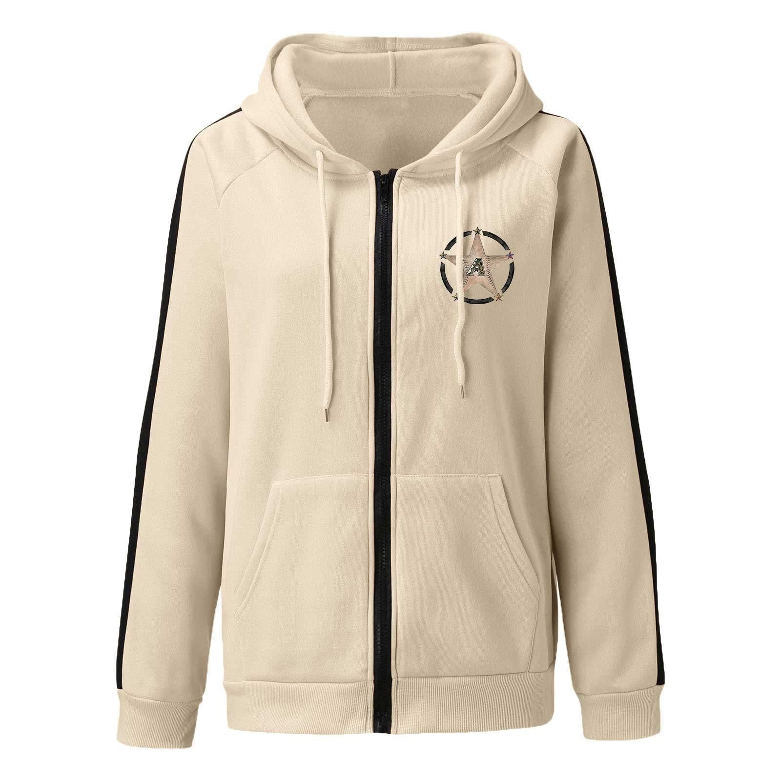 Women's Oversized Zip Hoodie - Fashionable Printed Sweatshirt for Women - Cozy & Comfortable Zipper Jacket for Casual Wear, Lounge & Street Style