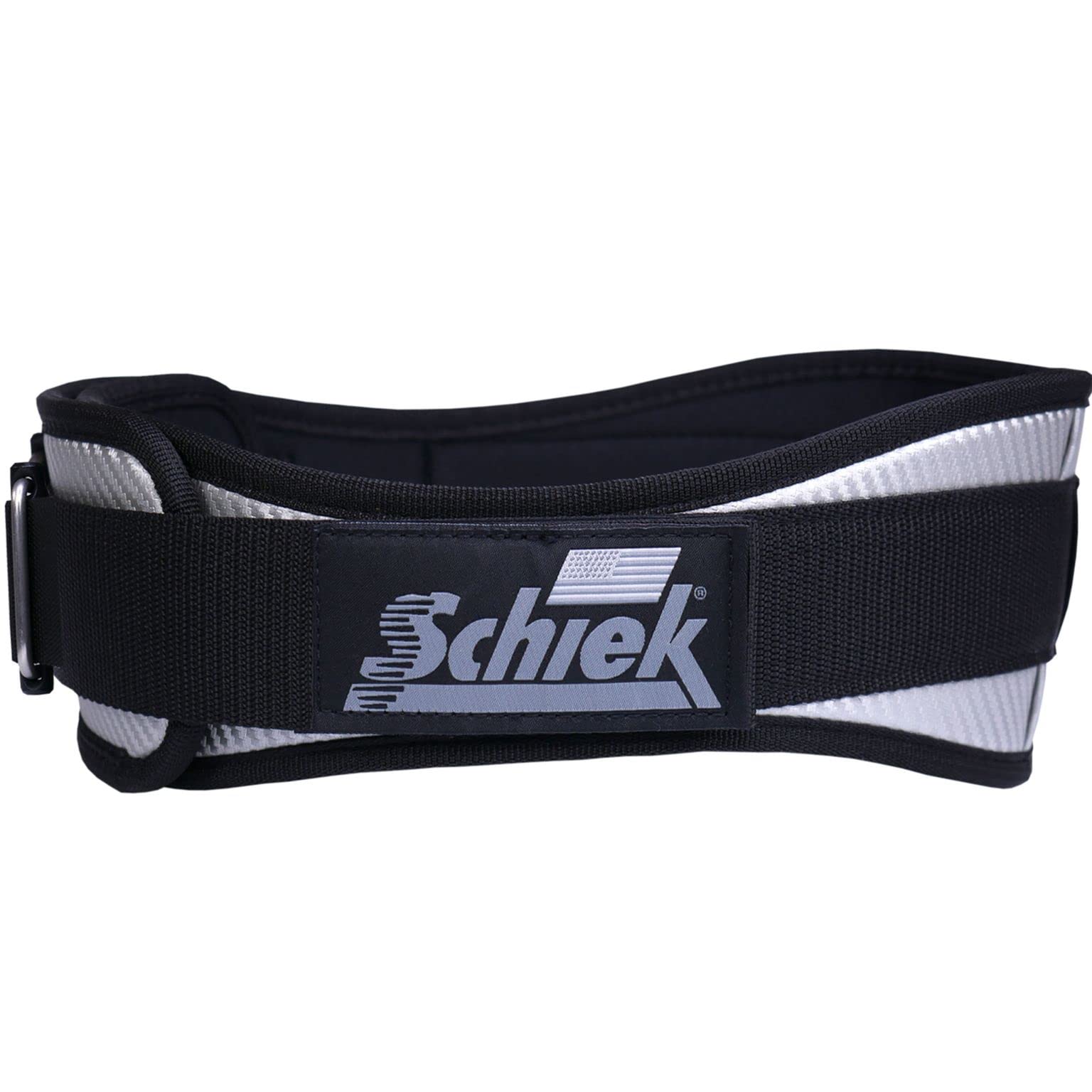 Schiek Sports 3004 Carbon Fiber Powerlifting Belt - Best Weight Lifting Gym Belt for Lower Back Support & Core Stability | Perfect for Deadlifts, Squats & Strength Training