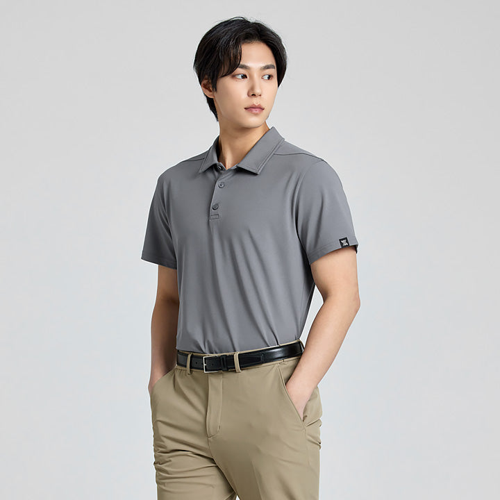 All New Basic PK Short Sleeve T-Shirt for Men - Comfortable Casual Wear for Summer, Gym, and Everyday Outfits