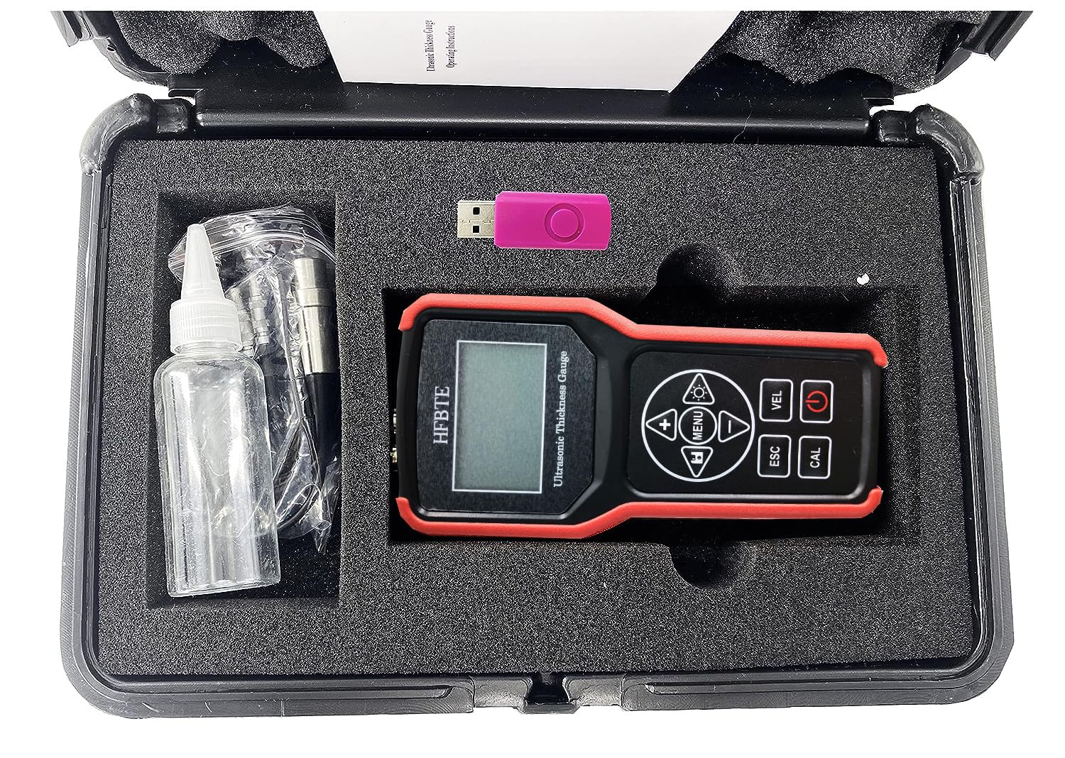 Ultrasonic Thickness Gauge Tester - 0.75-400mm (0.03-15.74