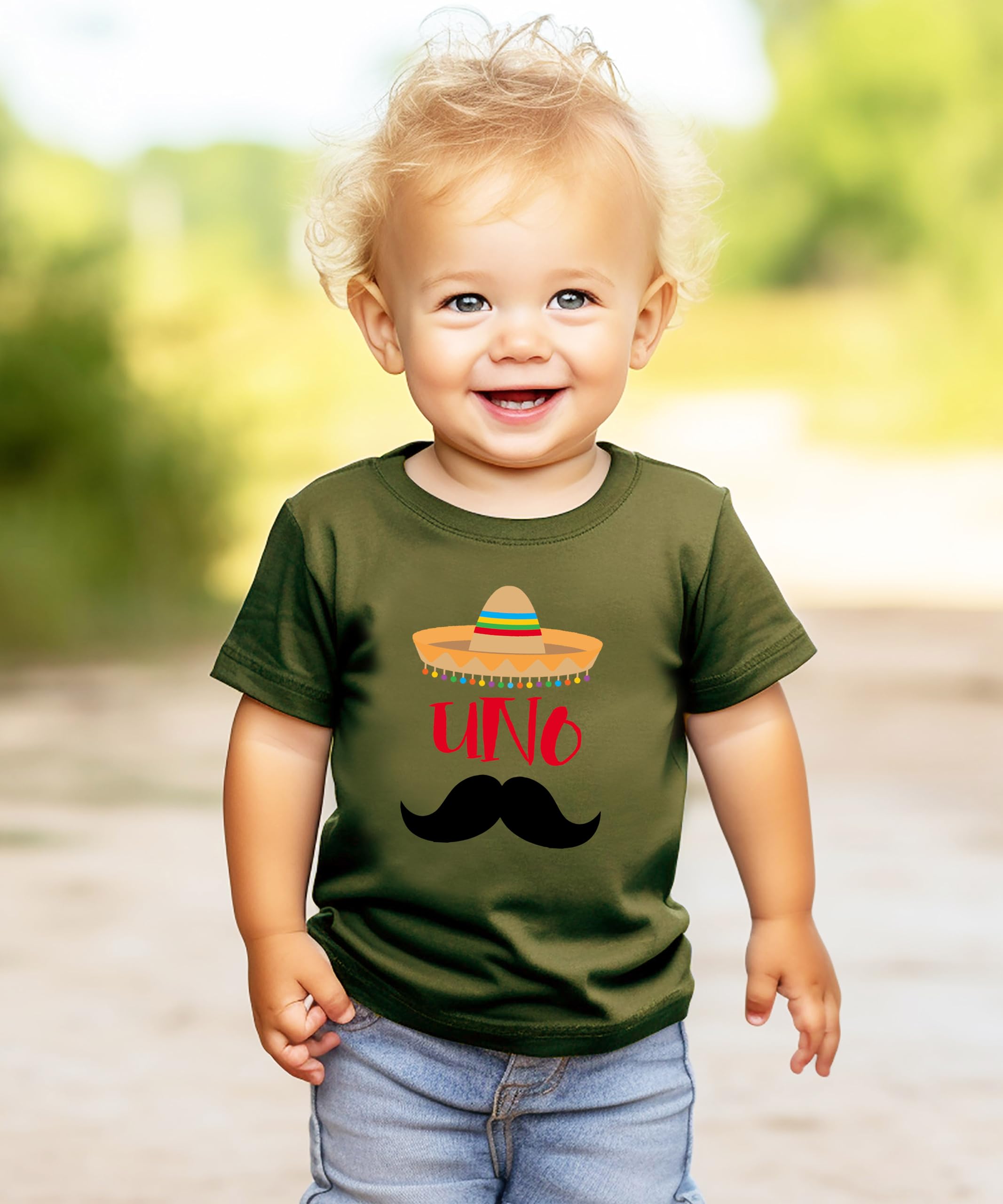 1st Birthday Uno Shirt - Fiesta Themed Sombrero & Mustache Outfit for Baby Boys | Perfect for First Birthday Parties, Photo Shoots & Celebrations