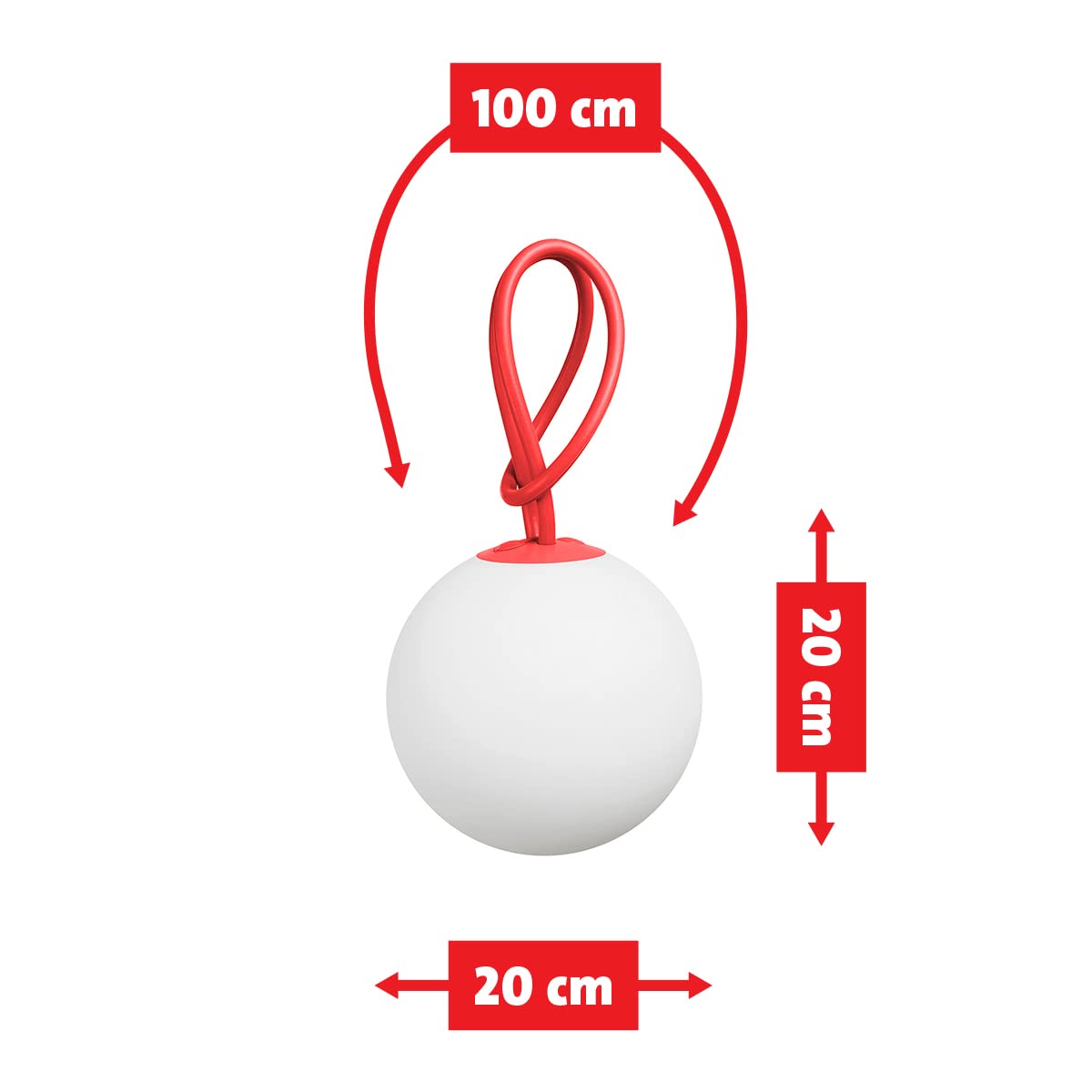 Fatboy Bolleke Lamp in Taupe - Modern LED Table Light for Living Room, Bedroom & Office Decor
