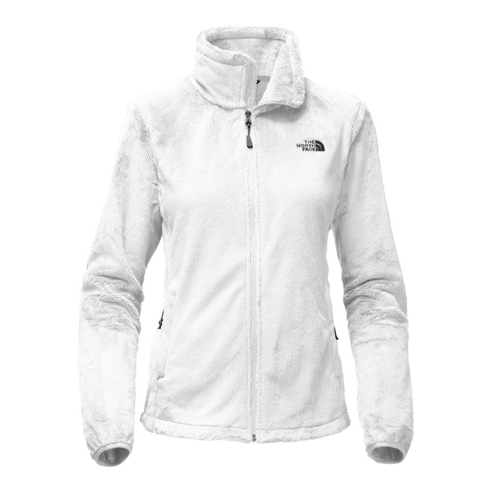 The North Face Women's Osito 2 Jacket - Water-Resistant Fleece Jacket for Outdoor Activities (TNF White/TNF Black, Size 3XL) - Perfect for Hiking, Camping & Winter Layering