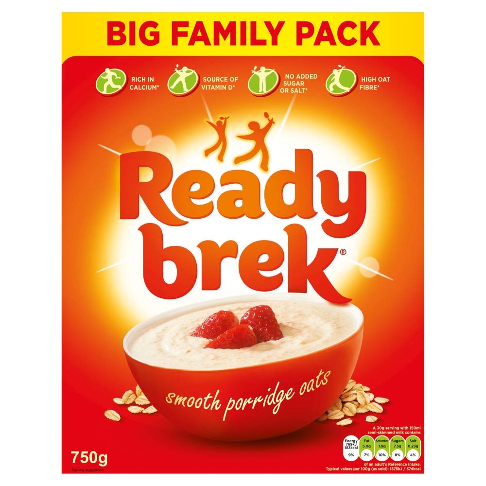 Ready Brek Original Oat Cereal, 750g - Quick & Nutritious Breakfast for Kids & Adults - Perfect for Busy Mornings & Healthy Snacking