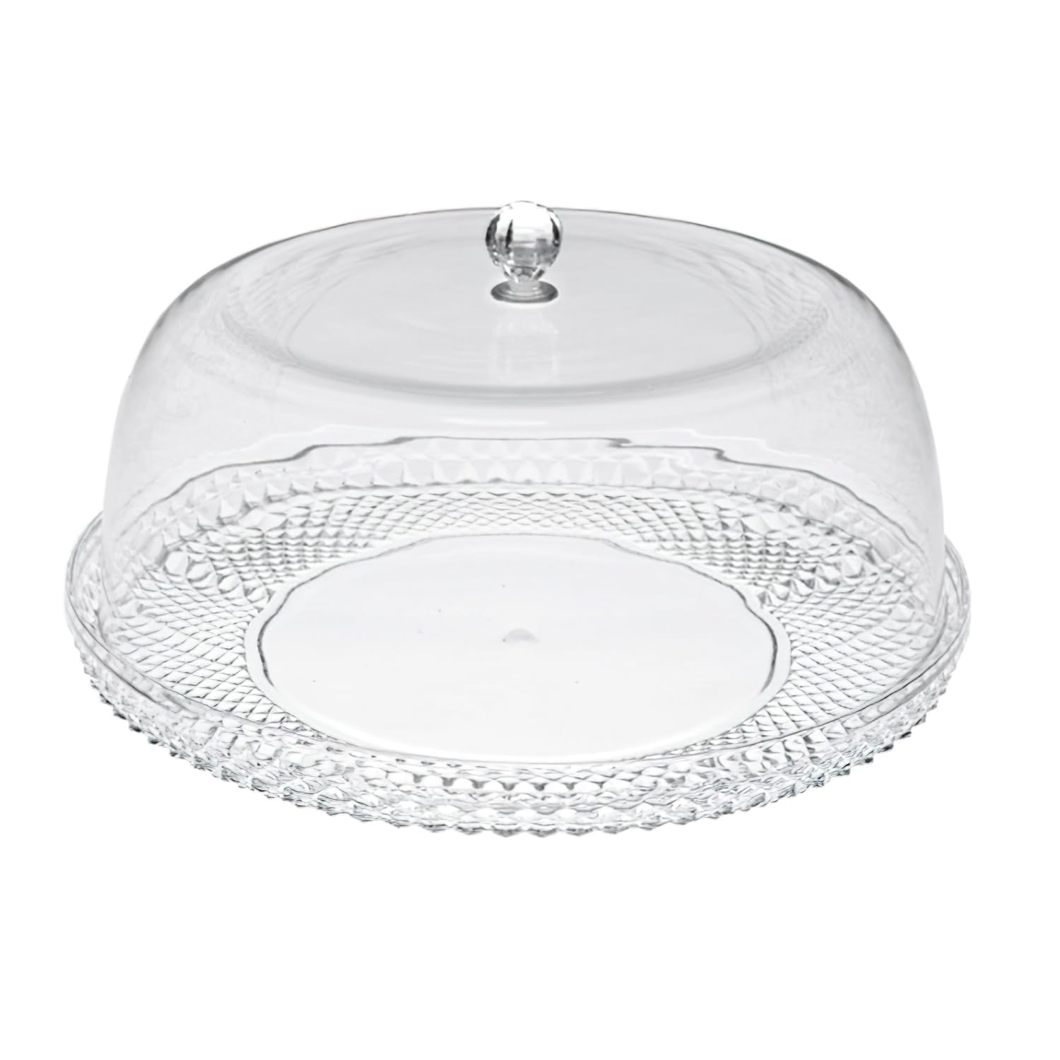 Clear Acrylic Cheese and Cake Dome Cover - 30 x 32 x 30 cm Food Display Protector for Parties, Bakeries & Kitchen Storage | Airtight Dessert Preserver for Freshness