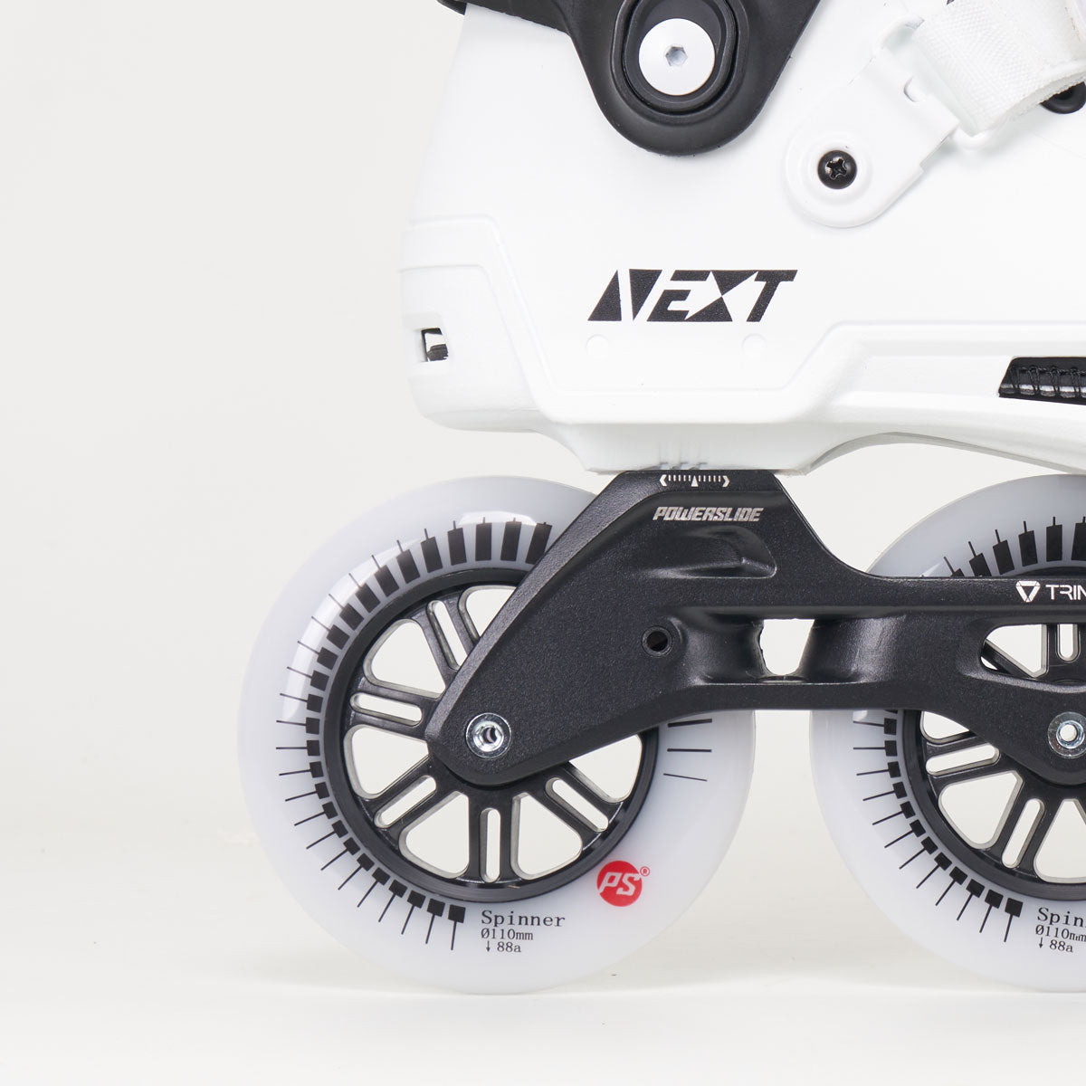 Powerslide Next Core 110 Inline Skates for Men & Women - White/Black - High Performance Urban & Fitness Skating for Adults