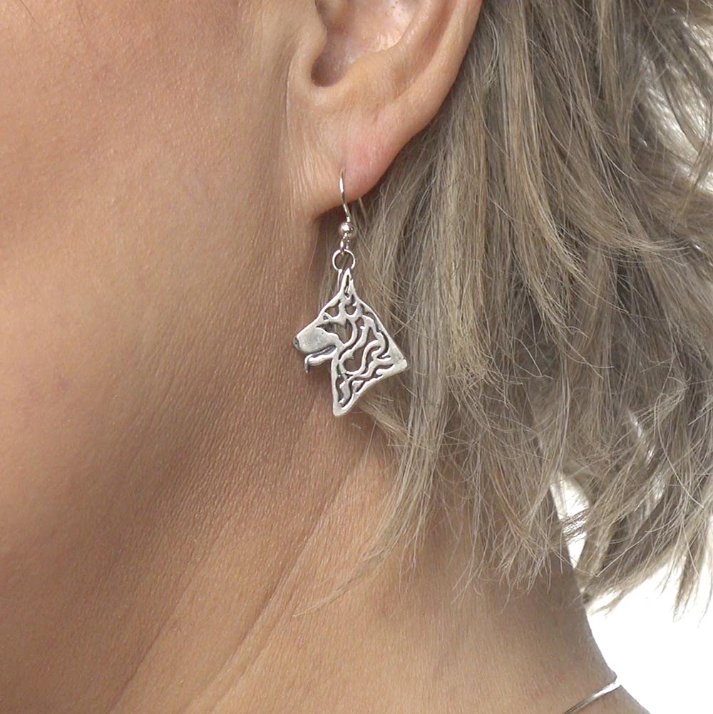 Sterling Silver German Shepherd Dog Earrings - Handmade Jewelry Gift for Dog Lovers - Perfect for Pet Owners, Animal Lovers & German Shepherd Fans - Great for Everyday Wear, Special Occasions & Gifts