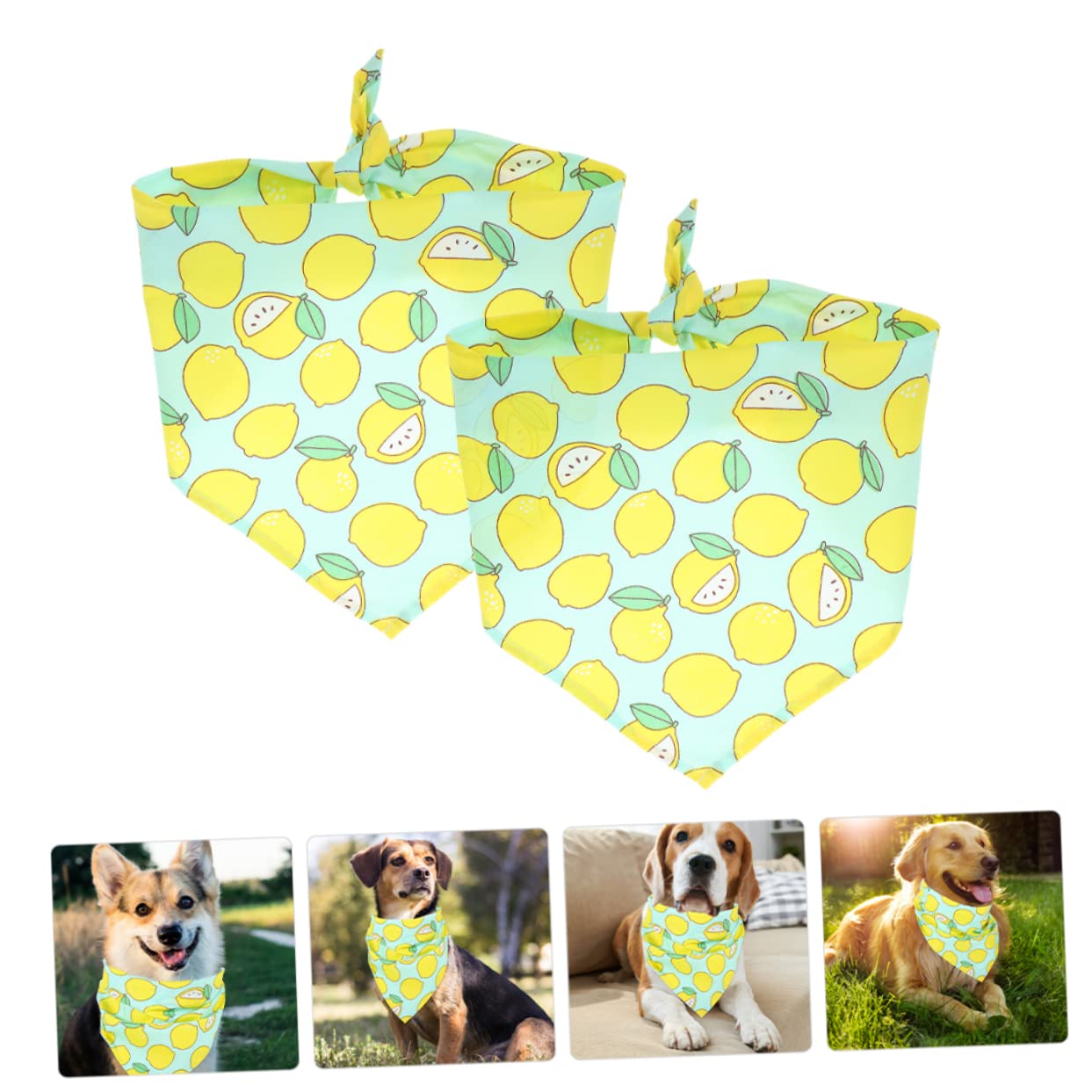 SUPVOX Dog Birthday Party Supplies - Triangle Bandana with Fruit Design for Pets - Perfect for Birthday Celebrations, Pet Parties & Fun Photo Shoots