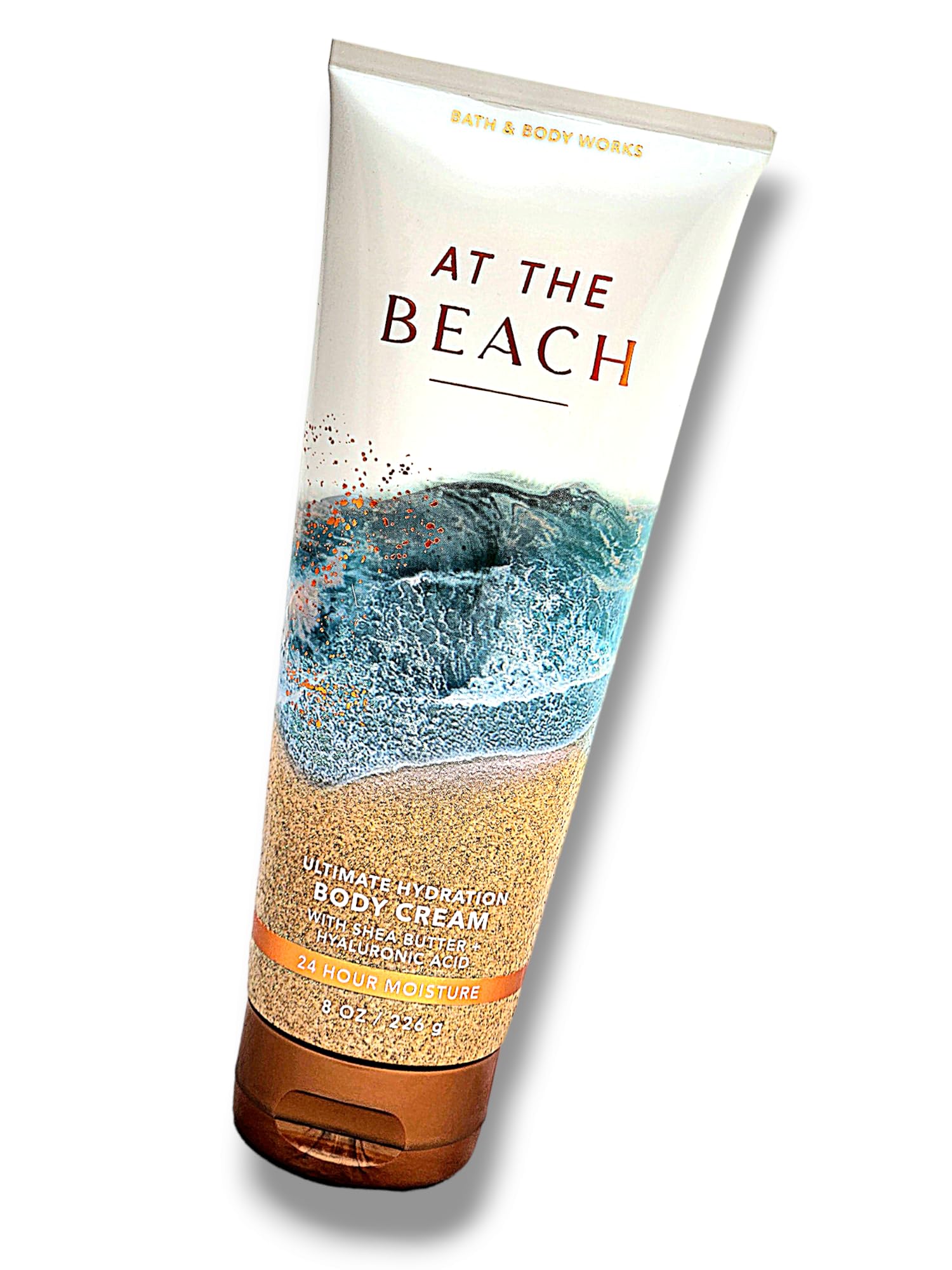 Bath and Body Works Body Cream 8 FL OZ - At the Beach Scent - Moisturizing Lotion for Dry Skin - Perfect for Summer Vacations and Beach Getaways