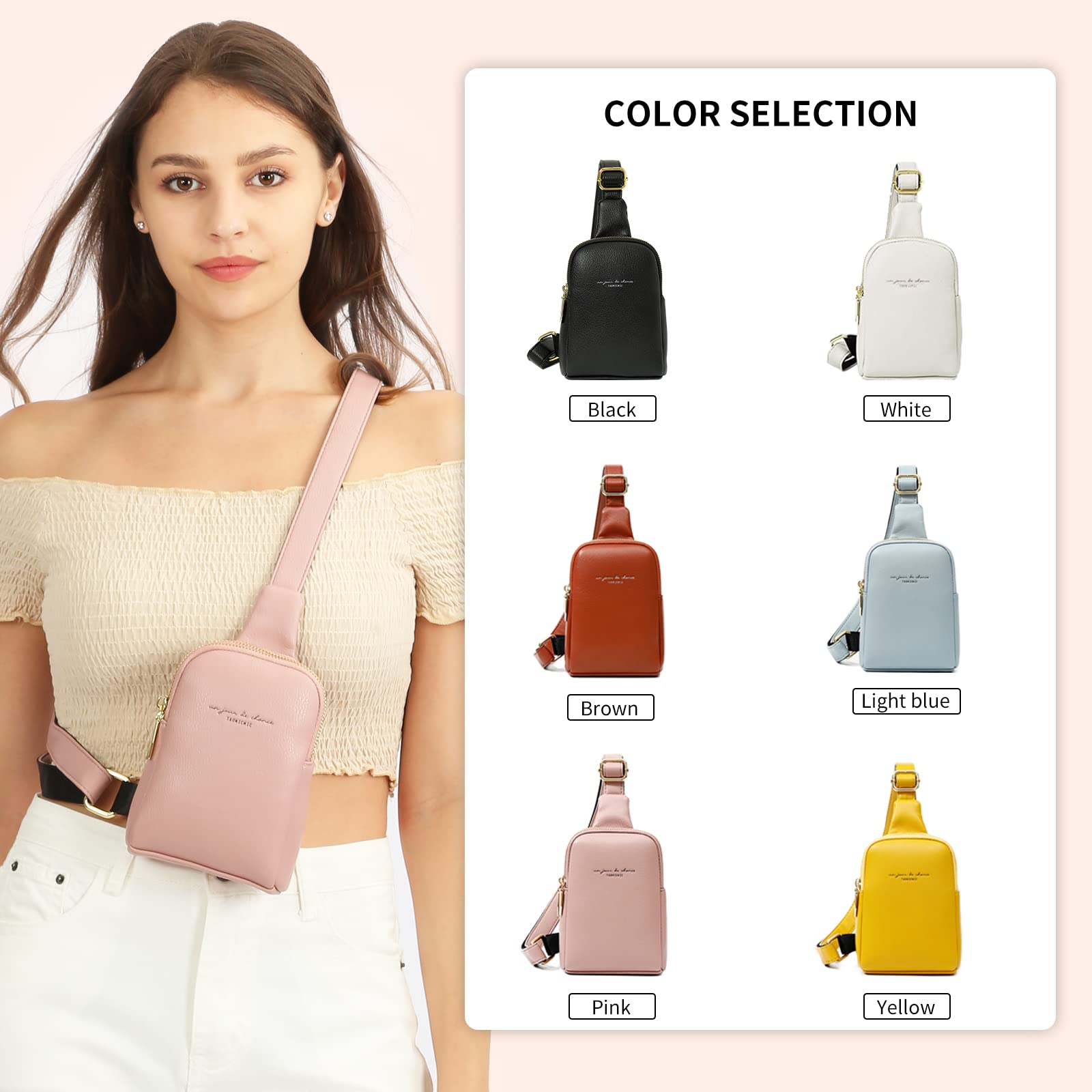Trendy Unisex Crossbody Bag - Hiking & Travel Sling Backpack