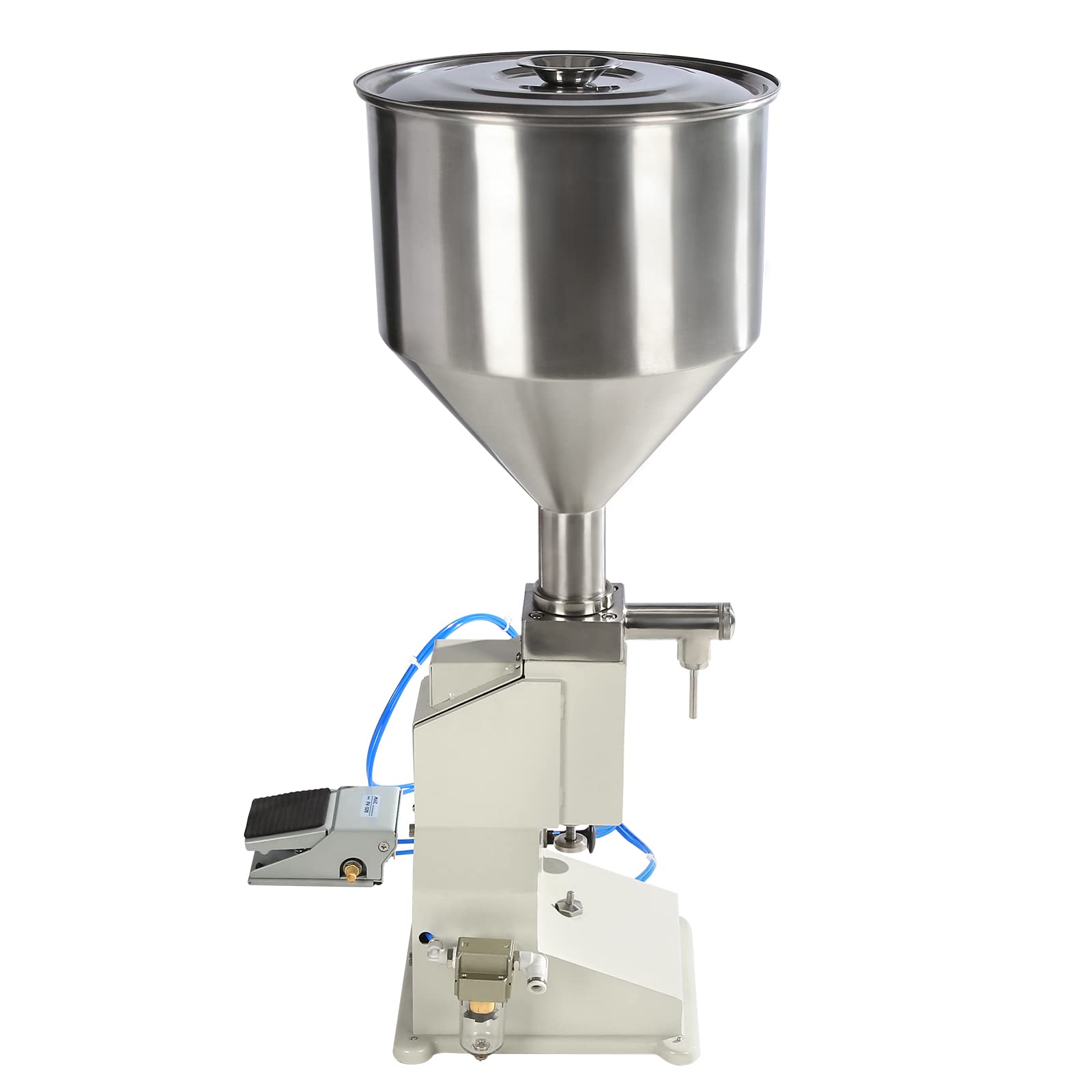 LOYALHEARTDY Pneumatic Paste & Liquid Filling Machine - 5-50ml Bottle Filler for Cosmetics, Food, Pharmaceuticals | A02 Model for Small Business & DIY Projects