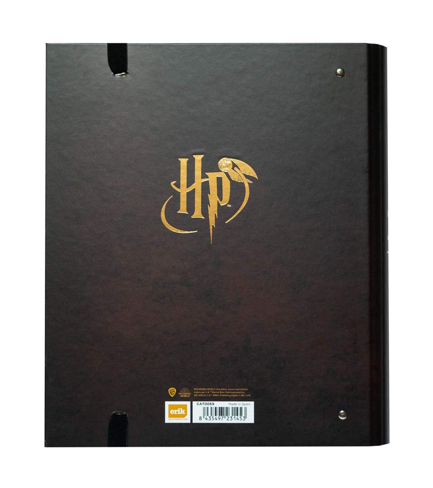 Erik Harry Potter 4-Ring Binder | Premium A4 Folder 10.6x12.6 inches (27x32cm) | School Supplies, Office Organization | Gift for Potter Fans, Students & Collectors | Perfect for Class, Work & HP Merchandise Collection