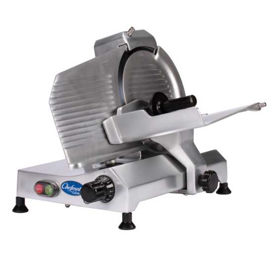 Globe Chefmate C9 9-Blade Manual Gravity Feed Slicer - Professional Deli Meat & Vegetable Slicer for Home Kitchen & Commercial Use | Perfect for Sandwiches, Salads & Food Prep