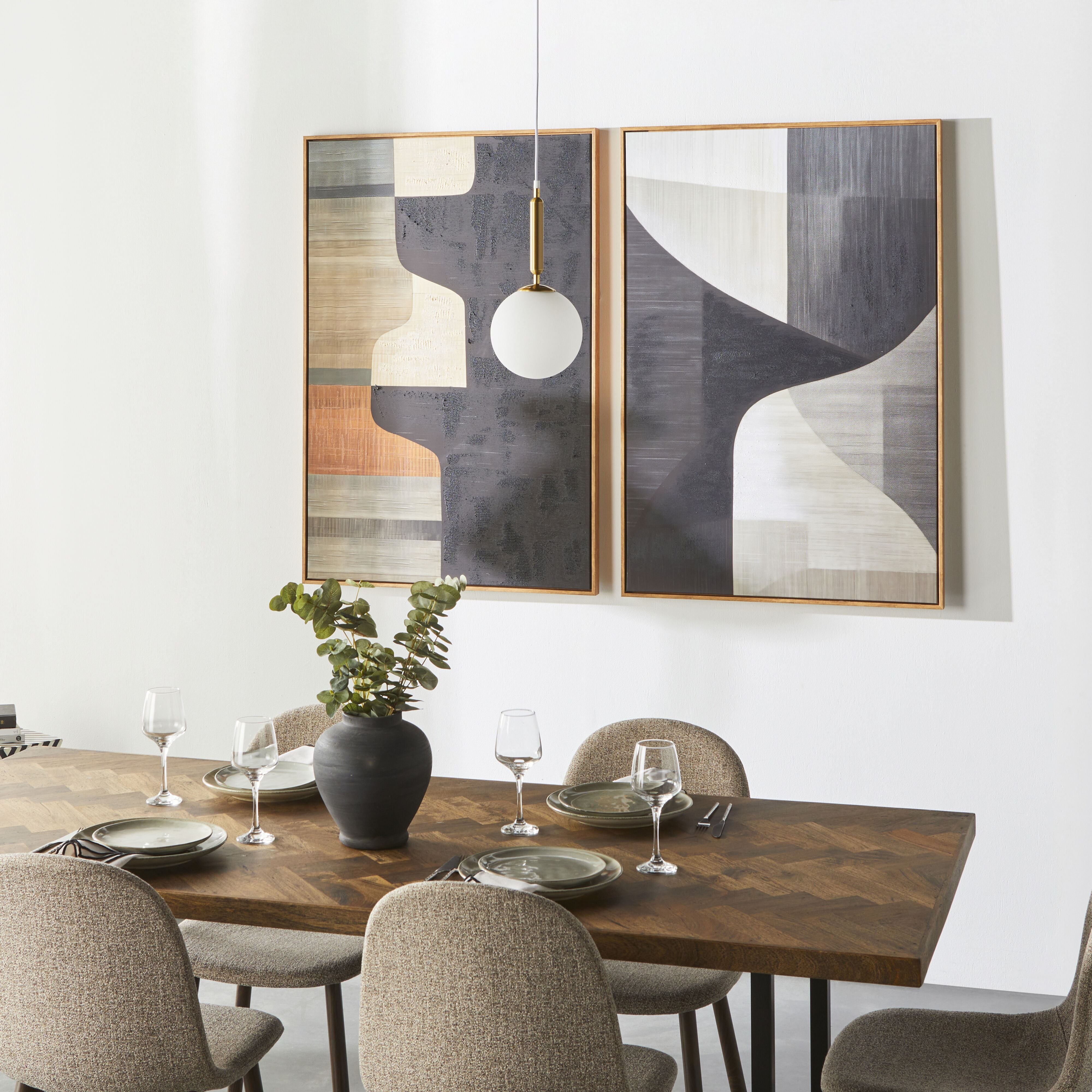 Abstract Geometry I Canvas Print 80x120cm - Modern Wall Art for Living Room, Bedroom & Office Decor