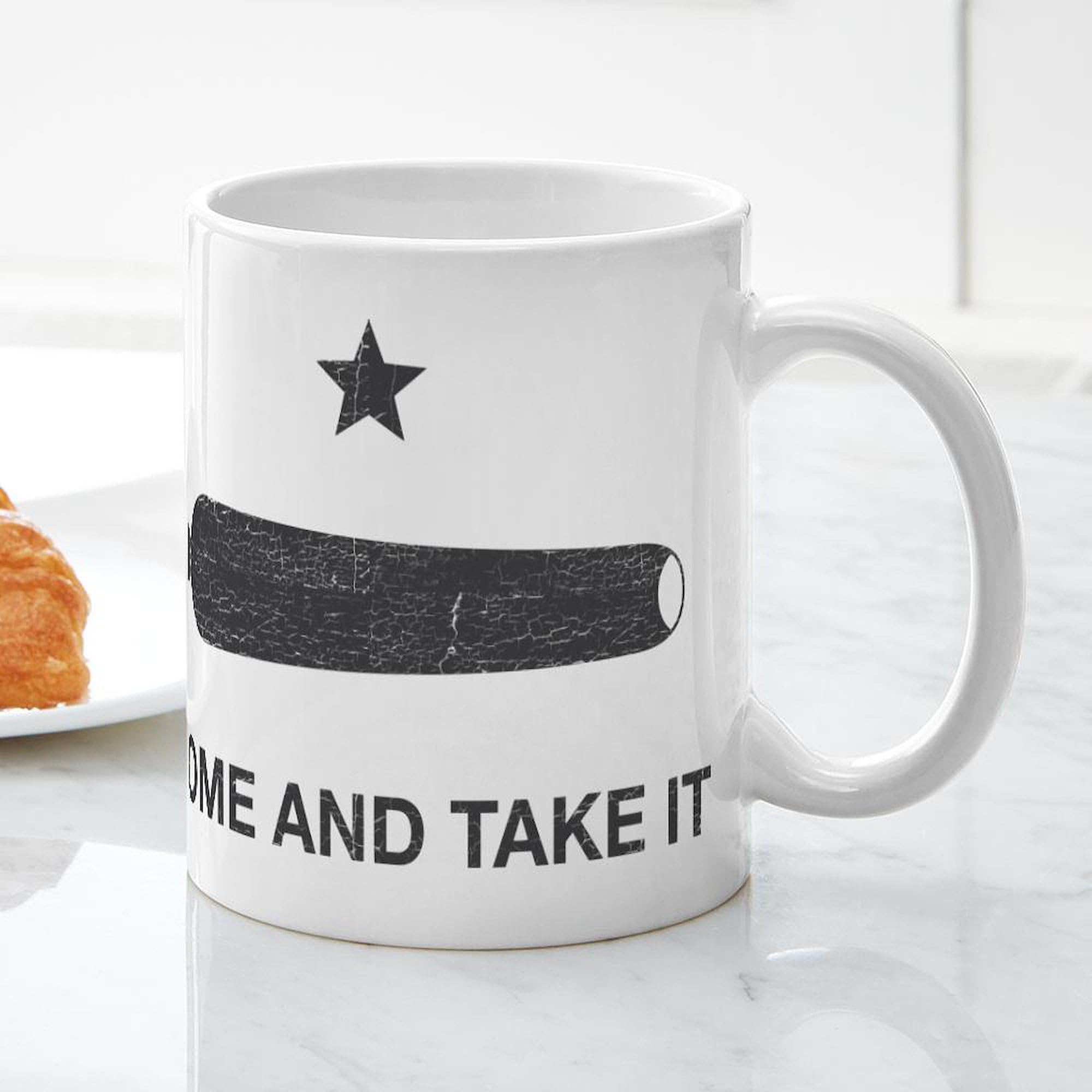 Come And Take It 11 oz (325 ml) Ceramic Coffee Mug - Durable & Stylish for Home, Office, or Gifts - Perfect for Coffee, Tea, or Hot Chocolate