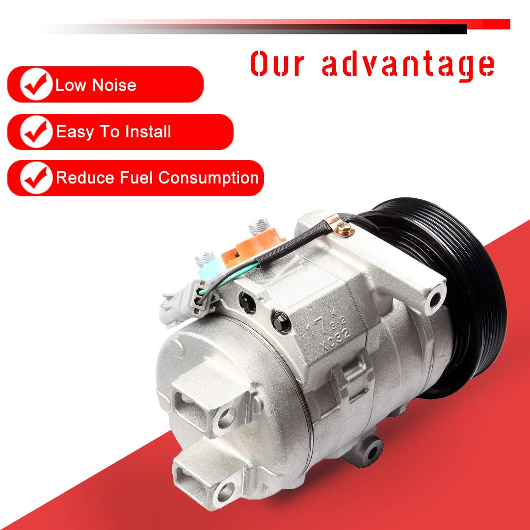 AC Compressor for Chrysler 300 & Dodge Charger 2.7L/3.5L 2006-2010 - Car Air Conditioning Replacement