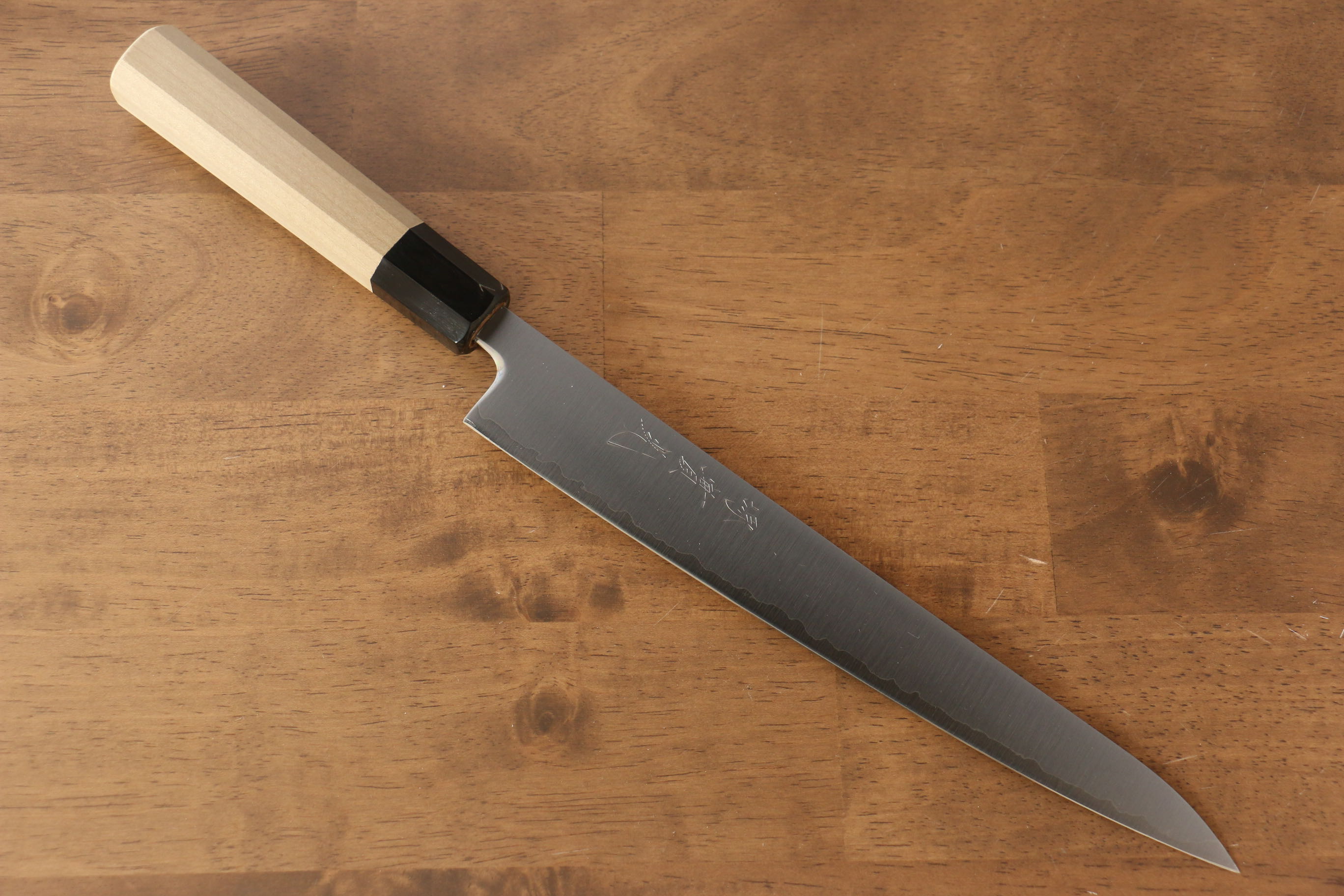 Premium Jikko SG2 Sujihiki 240mm Japanese Sushi Knife with Magnolia Wood Handle - Perfect for Slicing Sashimi, Sushi & Delicate Proteins