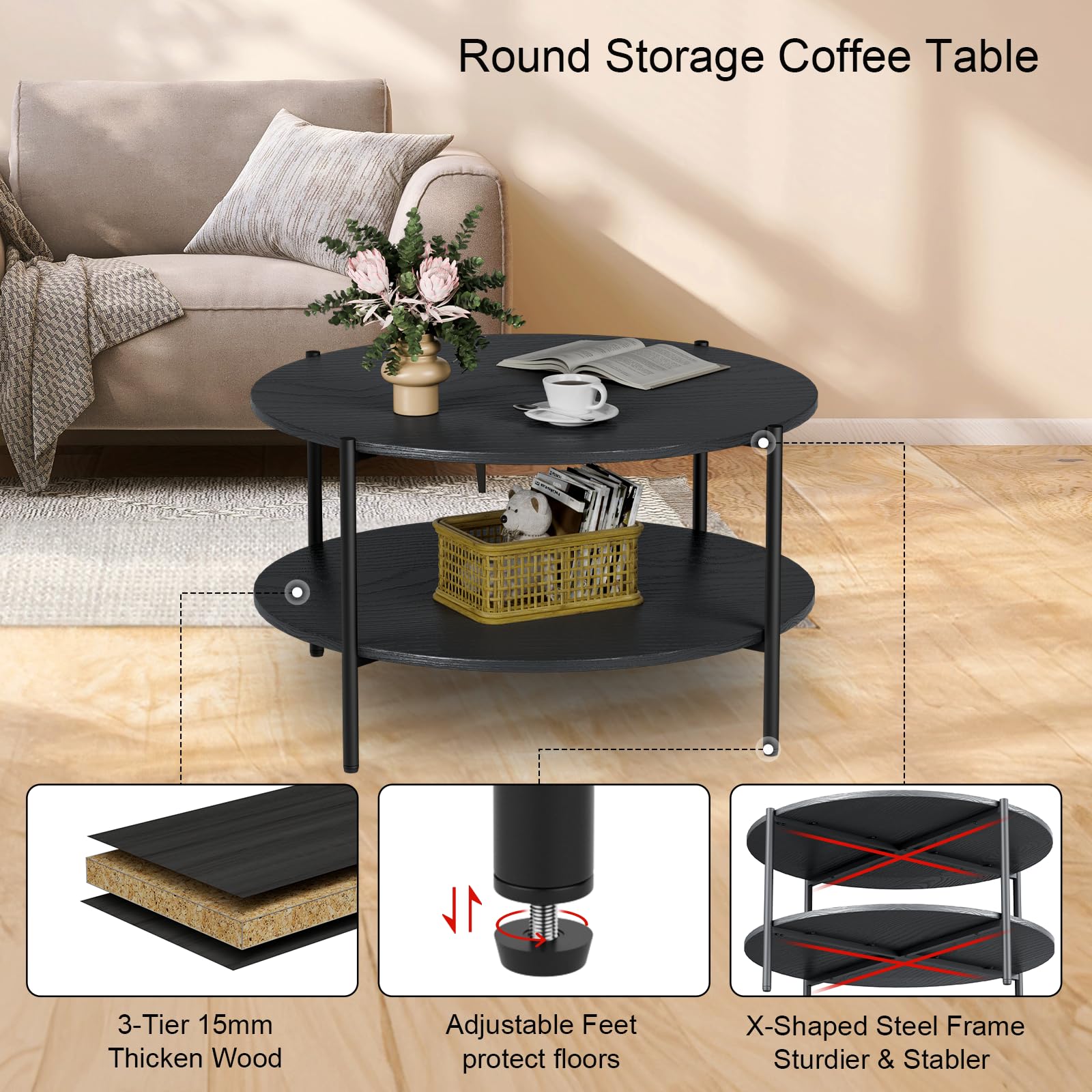 Modern Round Coffee Table 31