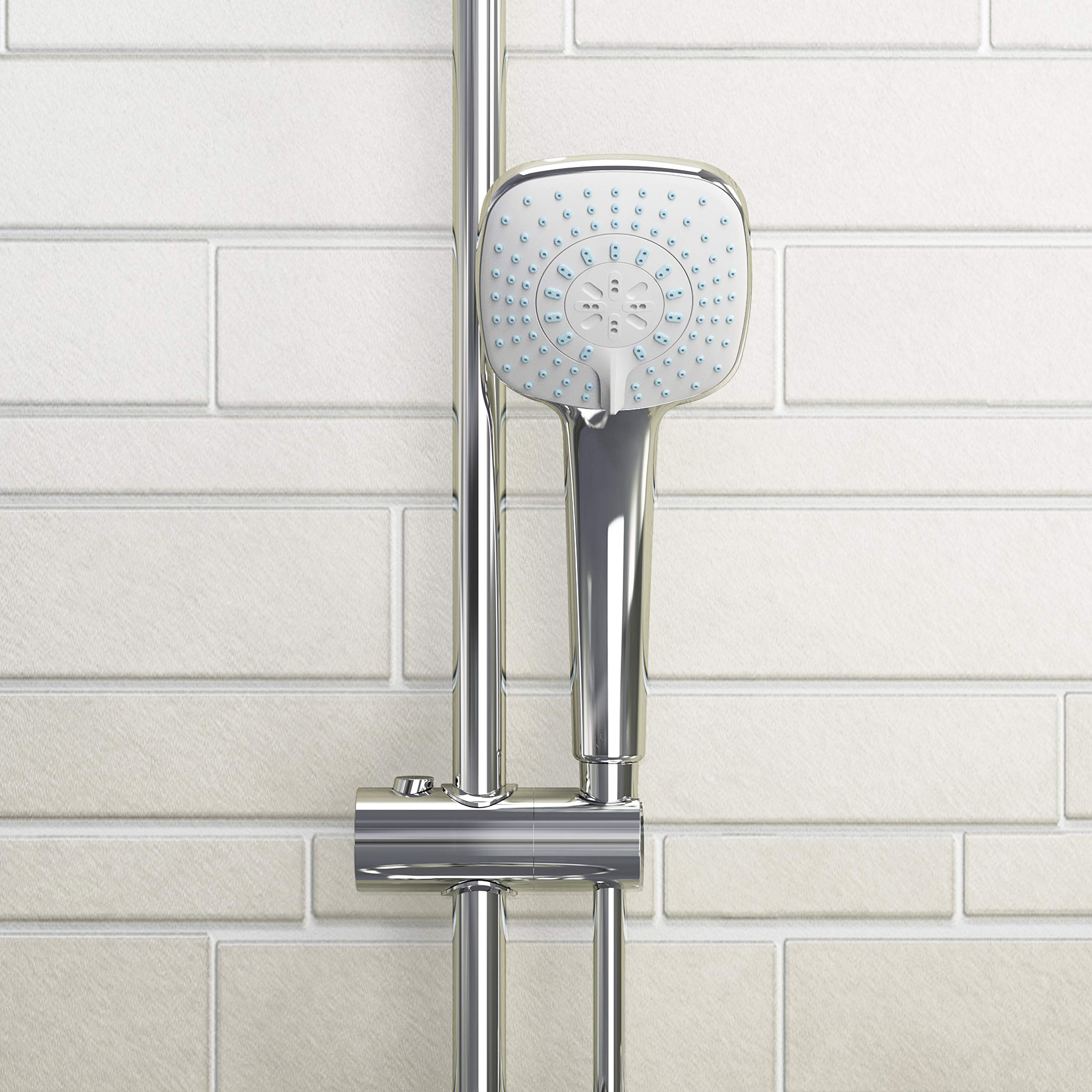 Ideal Standard B0002AA Idealrain Cube M1 Single Function Shower Head with 10cm Diameter - Perfect for Modern Bathroom Renovations & Spa-Like Showers