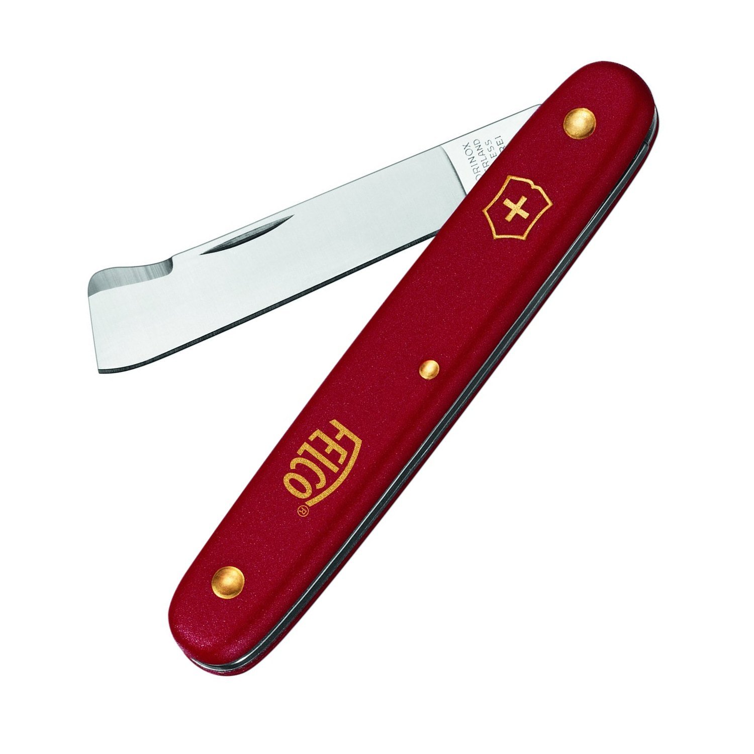 FELCO 3.90 20 Horticultural Pocket Knife - Professional Gardening Tool with Red Handle for Pruning, Grafting & Outdoor Use