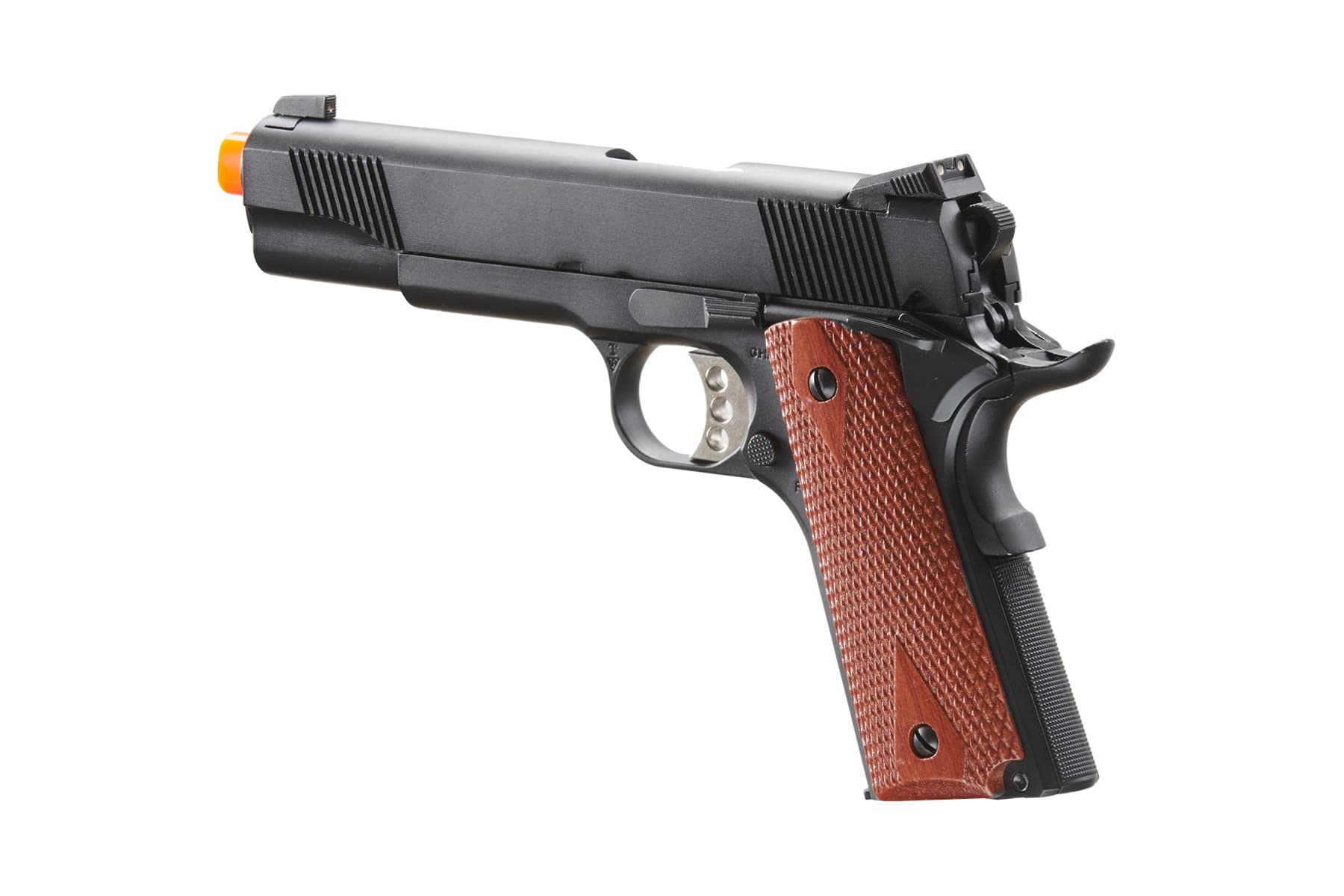 Full Metal R30-4 1911 Gas Blowback Airsoft Pistol - Black - High Performance Airsoft Gun for Training & Competition - Army Armament LT Series - Perfect for Tactical Games & Target Shooting