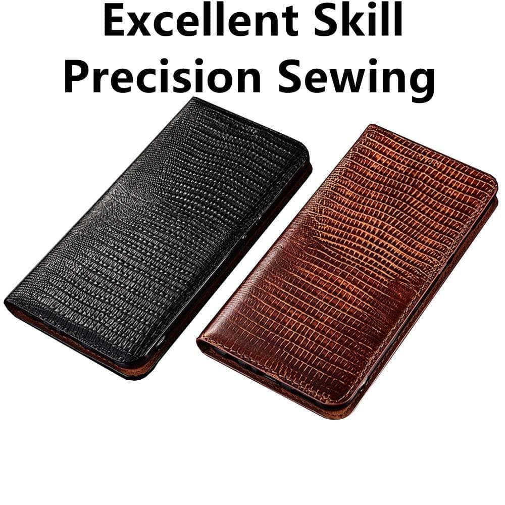 Premium Genuine Leather Magnetic Case for Samsung Galaxy S22 Plus with Kickstand - Perfect for Work, Travel & Everyday Protection