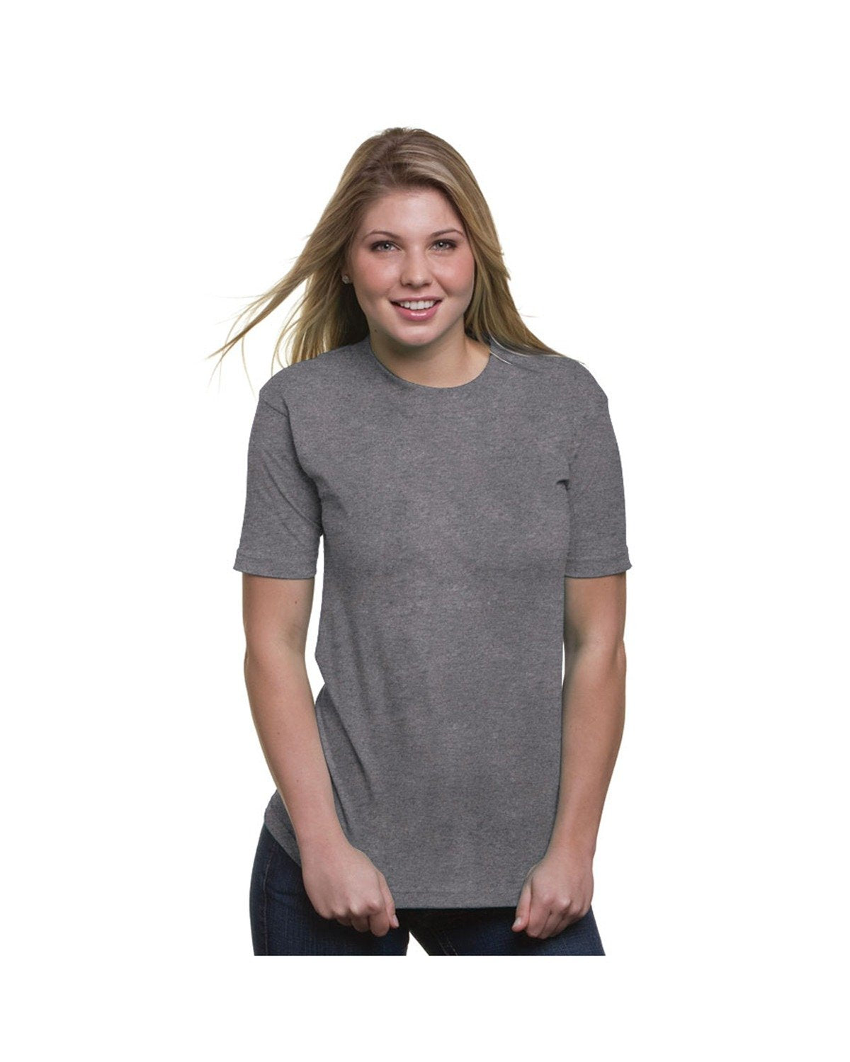 Bayside BA2905 Men's 6.1 oz 100% Cotton Crew Neck T-Shirt - Soft Comfortable Casual Tee for Everyday Wear, Gym, and Outdoor Activities