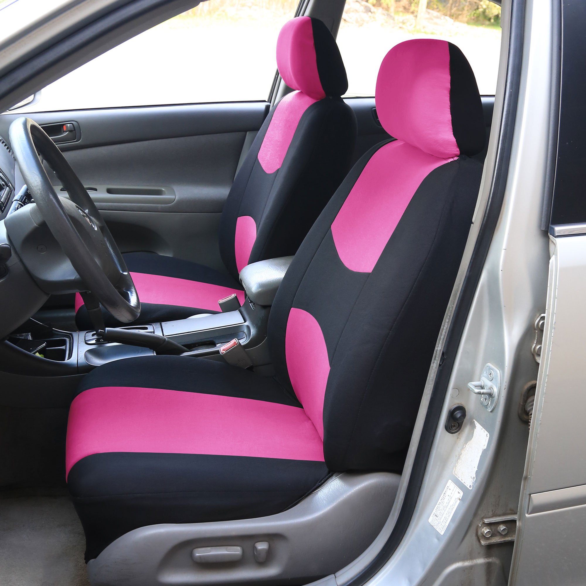 Universal Pink Car Seat Covers for SUV Truck & Van - Full Bench Set
