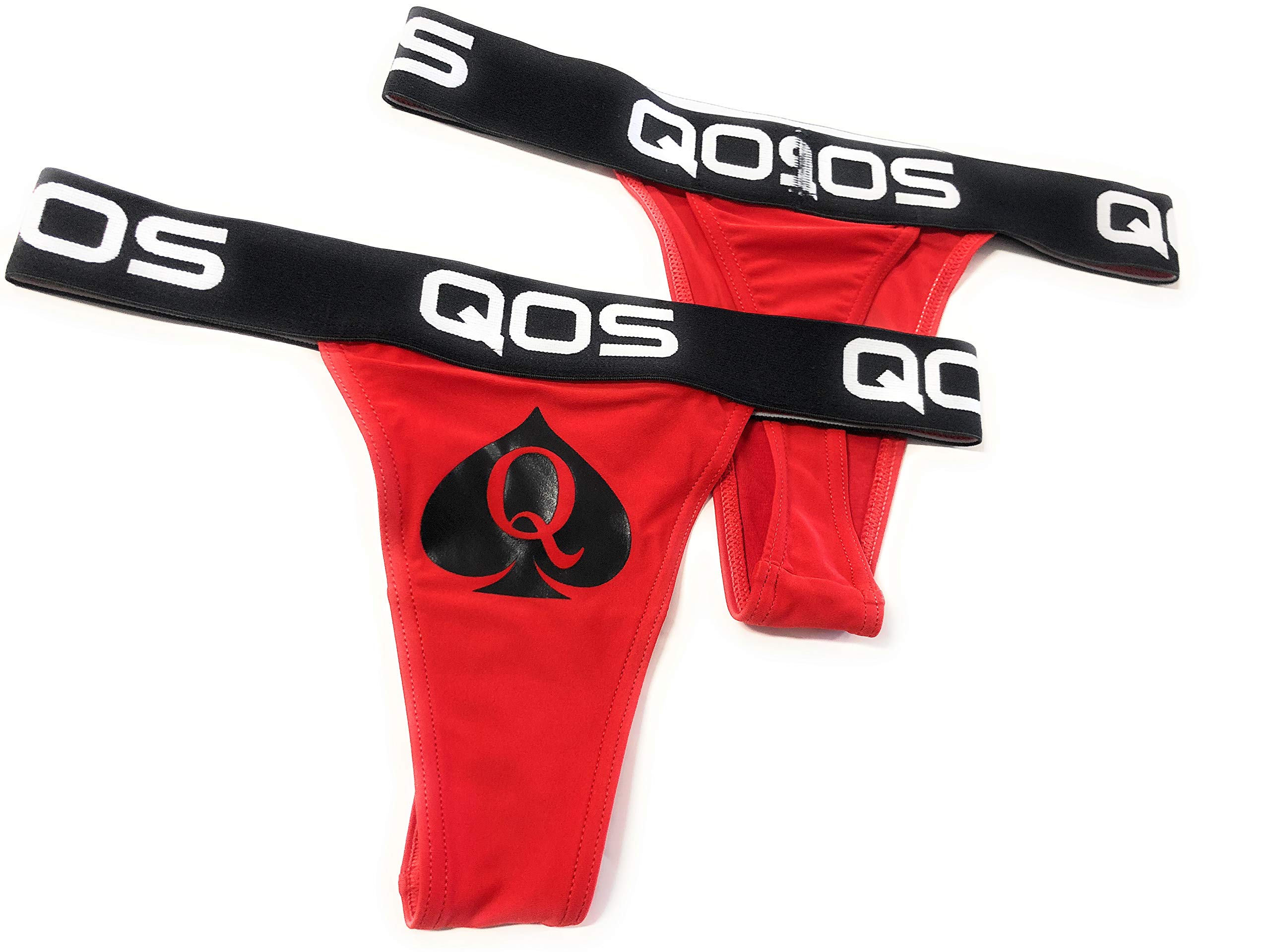 Queen of Spades QOS Sexy Ladies Sports Brazilian Thong - Comfortable Workout & Lounge Wear for Women